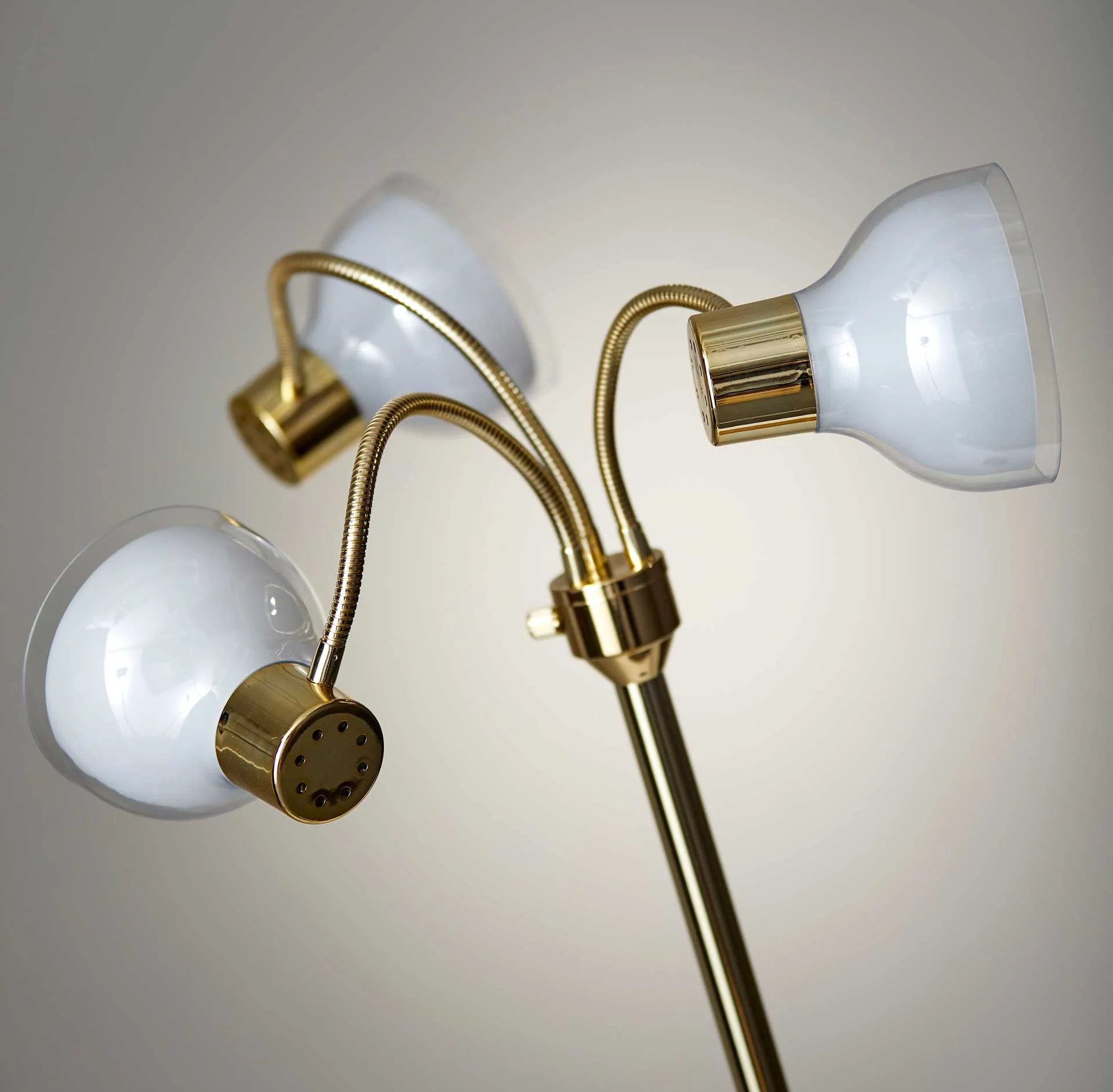 Priest 3-Arm Floor Lamp Gold - Image 5