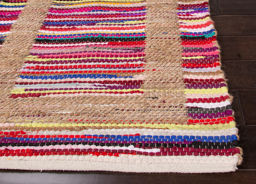 Prime Plus Pradesh Multi Stripe/Natural Area Rug - Image 3