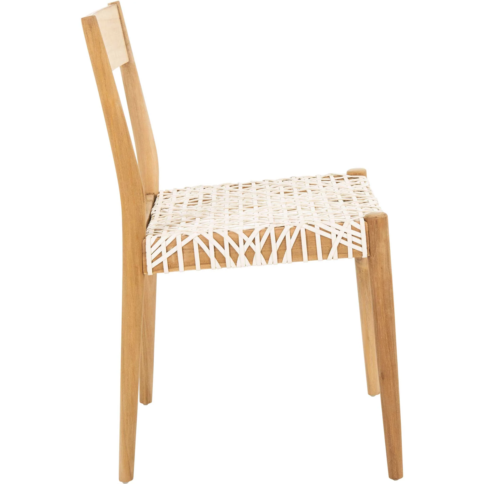 Princess Dining Chair White/Natural (Set of 2) - Image 4