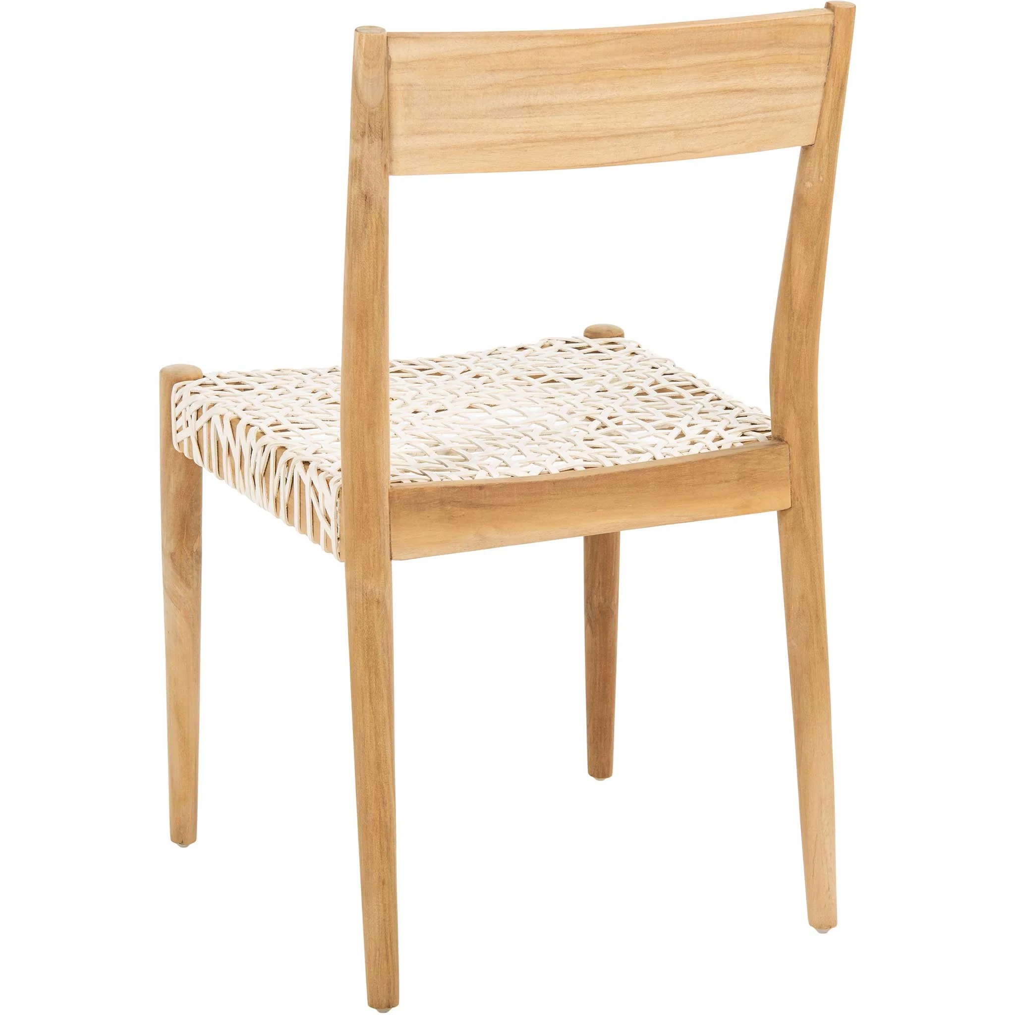 Princess Dining Chair White/Natural (Set of 2) - Image 5