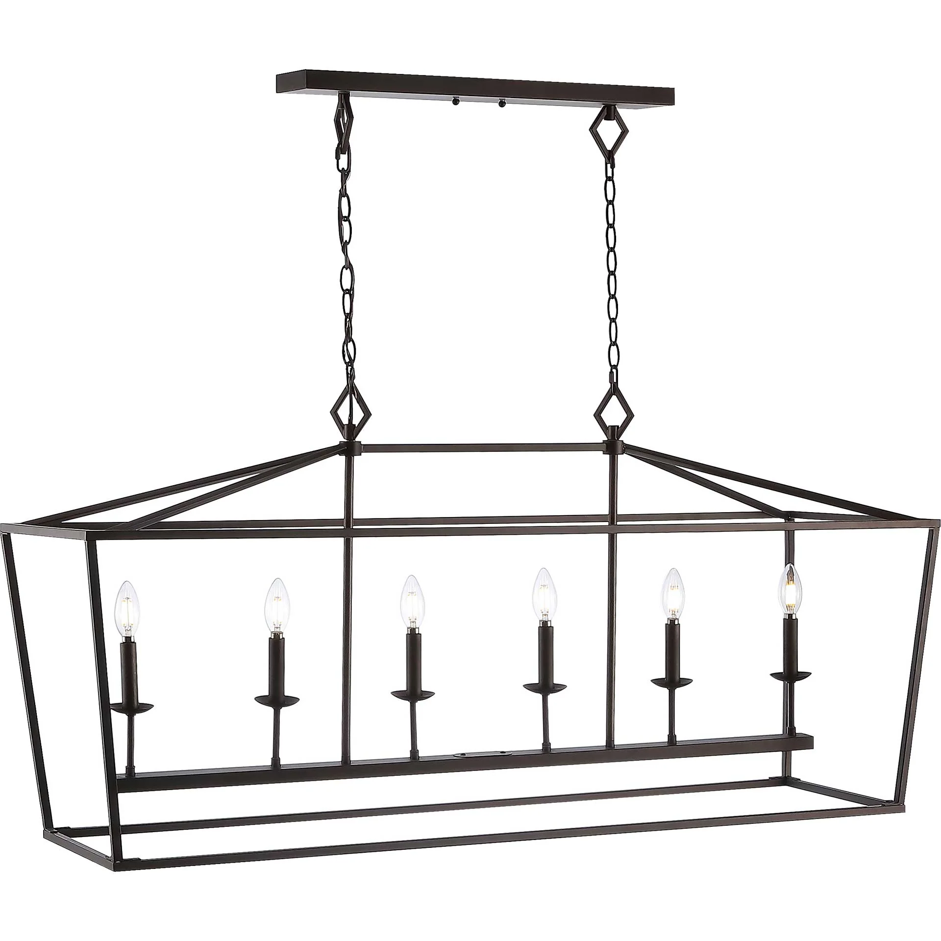 Priscilla 6 Light Pendant Bronze/Black - Image 2
