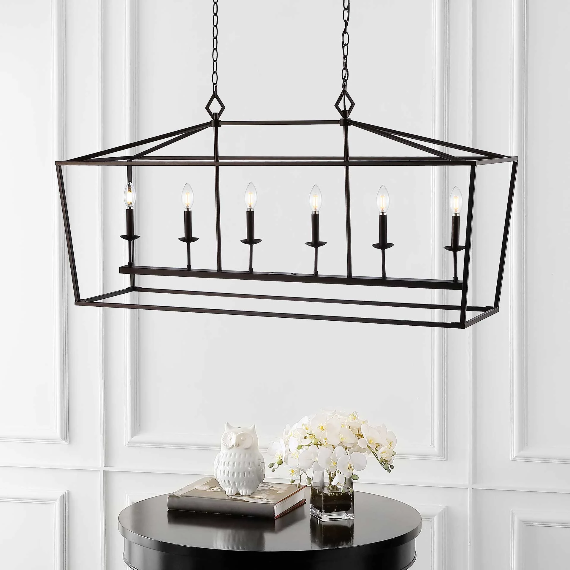 Priscilla 6 Light Pendant Bronze/Black - Image 5