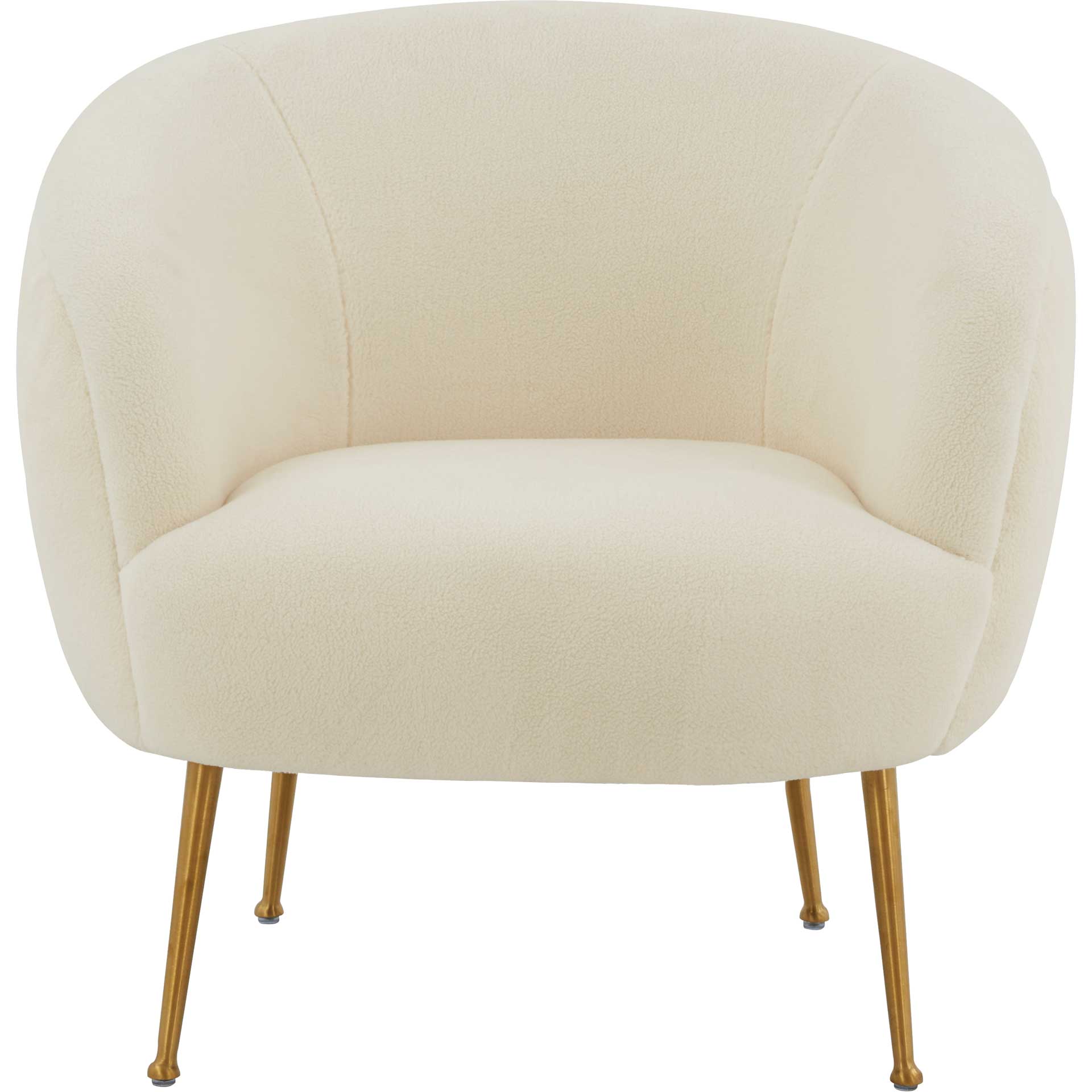 Pristine Faux Sheepskin Chair Cream - Image 2