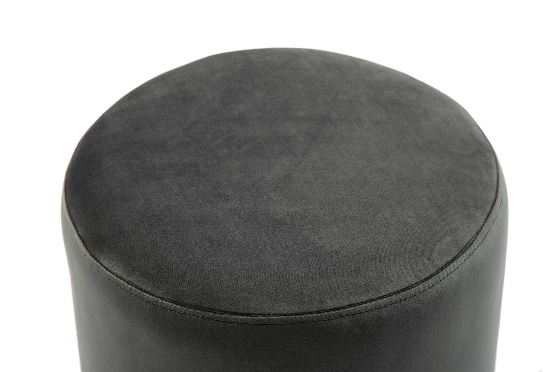 Proclaim Velvet Ottoman Gray - Image 3