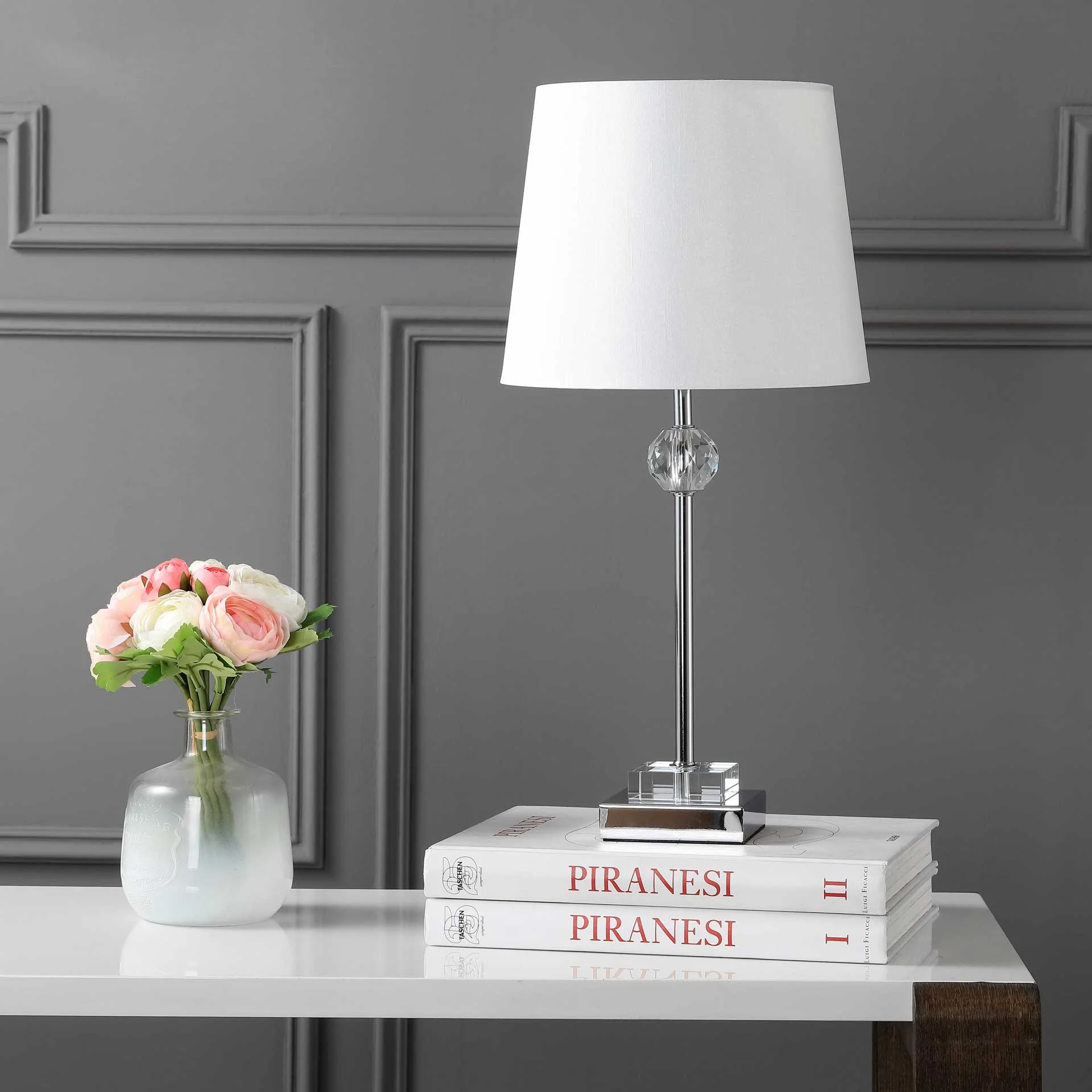 Prompt Table Lamp Clear/Chrome - Image 3