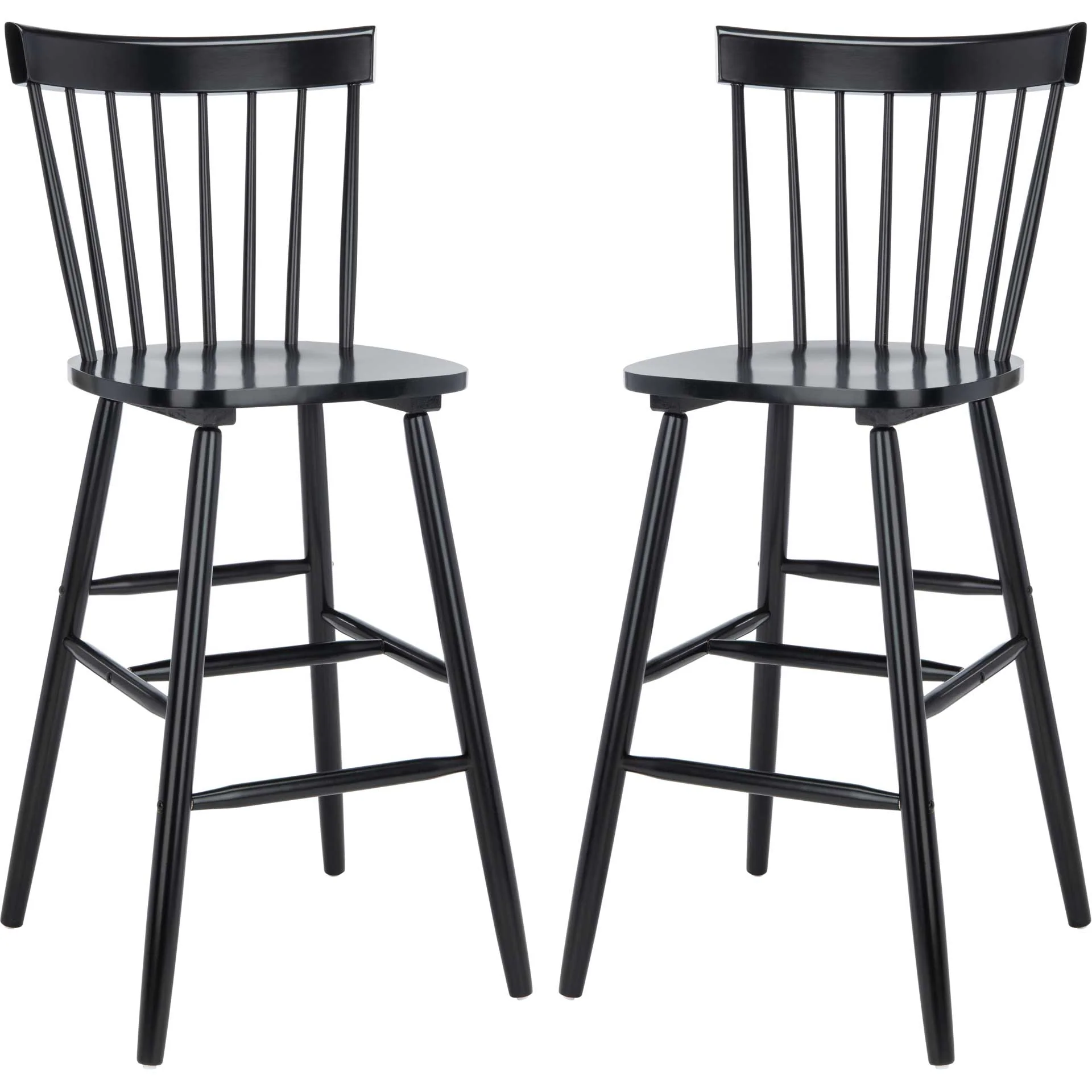 Prospect Bar Stool Black (Set of 2) - Image 2