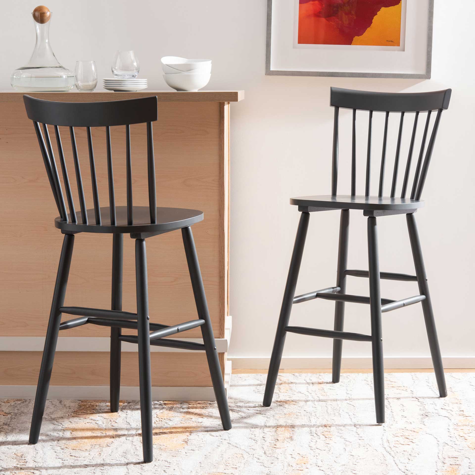 Prospect Bar Stool Gray (Set of 2) - Image 10