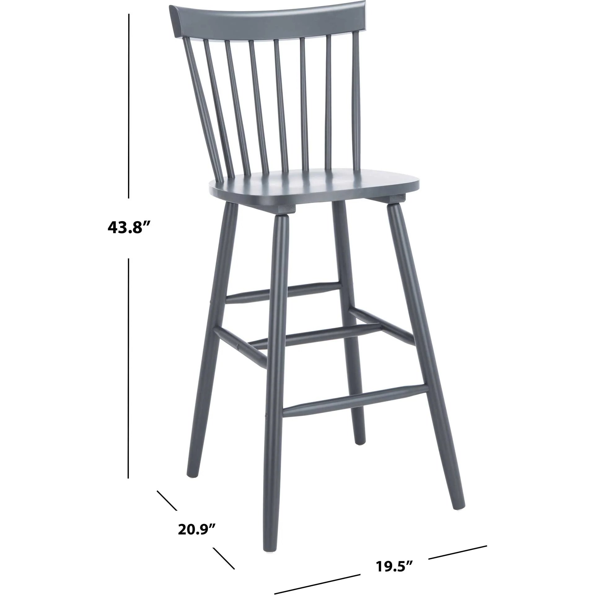 Prospect Bar Stool Gray (Set of 2) - Image 11