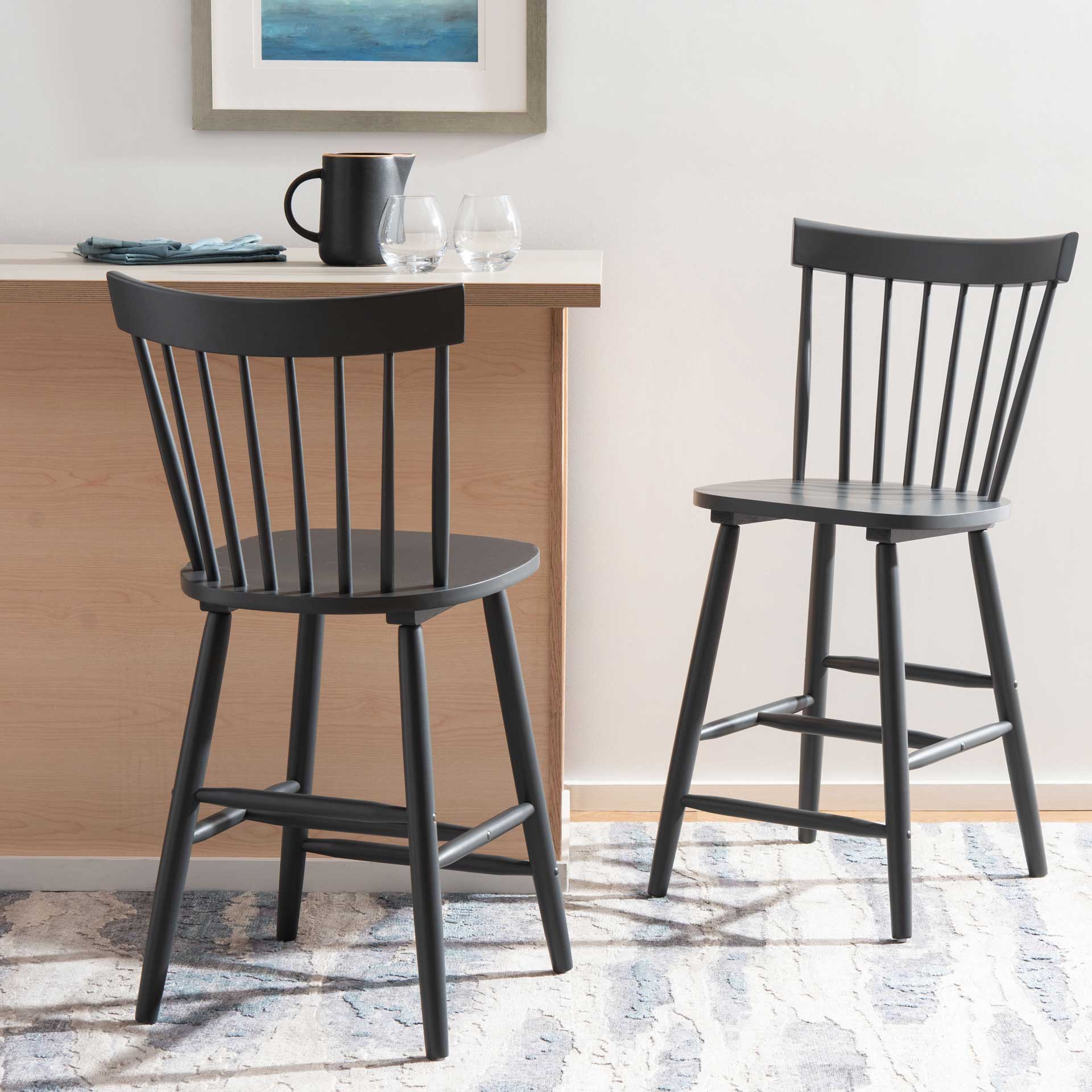 Prospect Bar Stool Gray (Set of 2) - Image 20