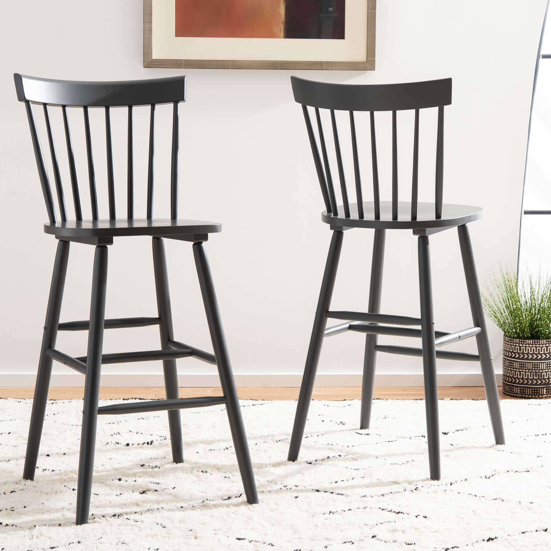 Prospect Bar Stool Gray (Set of 2) - Image 9