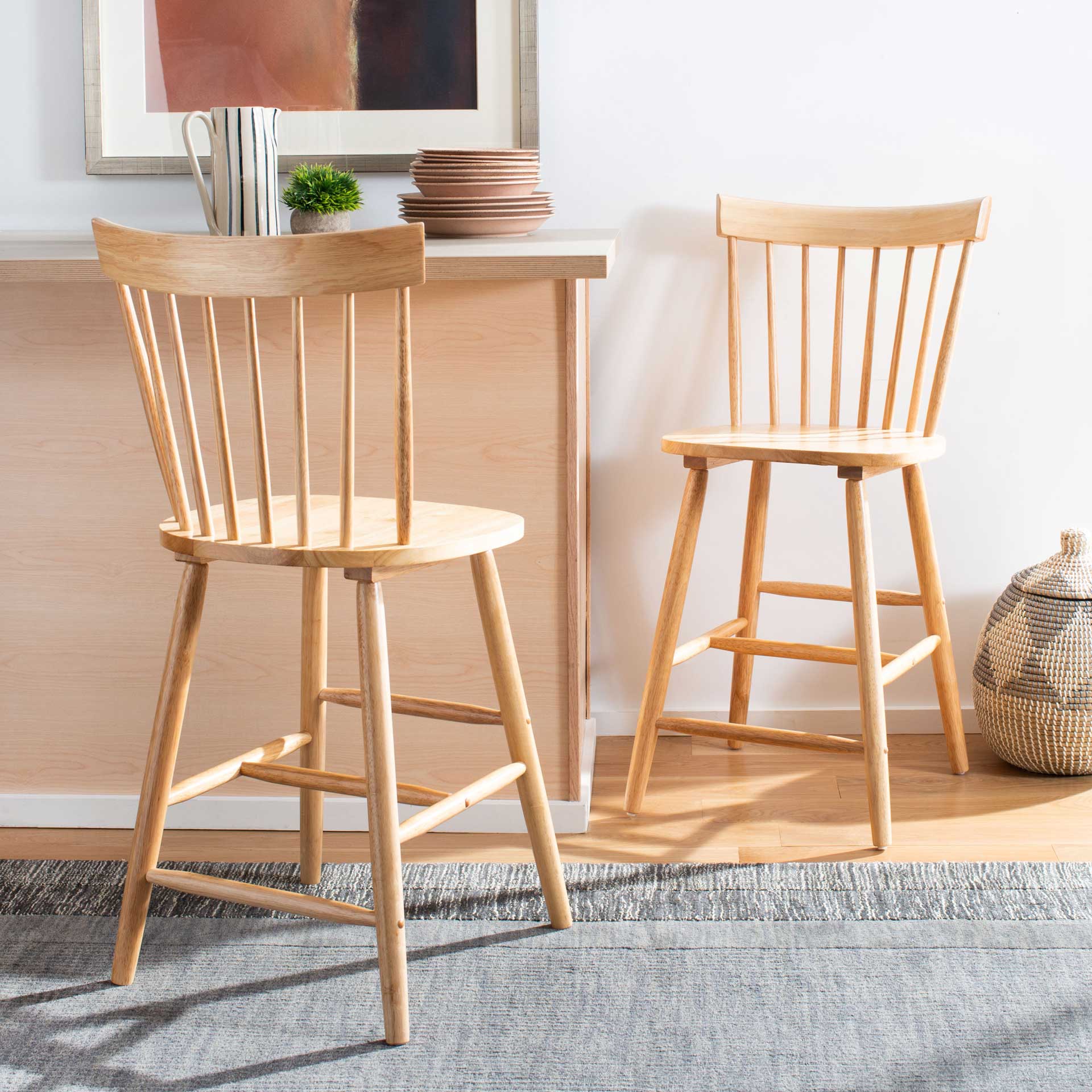 Prospect Bar Stool Natural (Set of 2) - Image 15