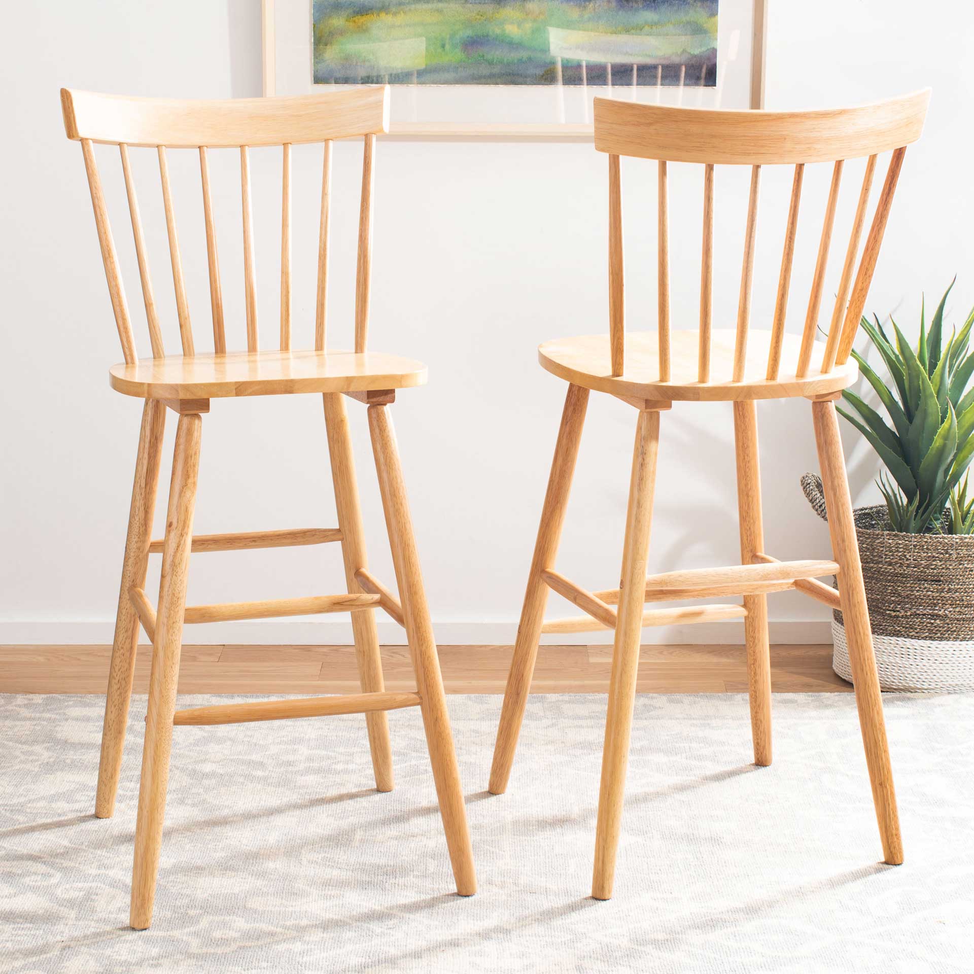 Prospect Bar Stool Natural (Set of 2) - Image 7