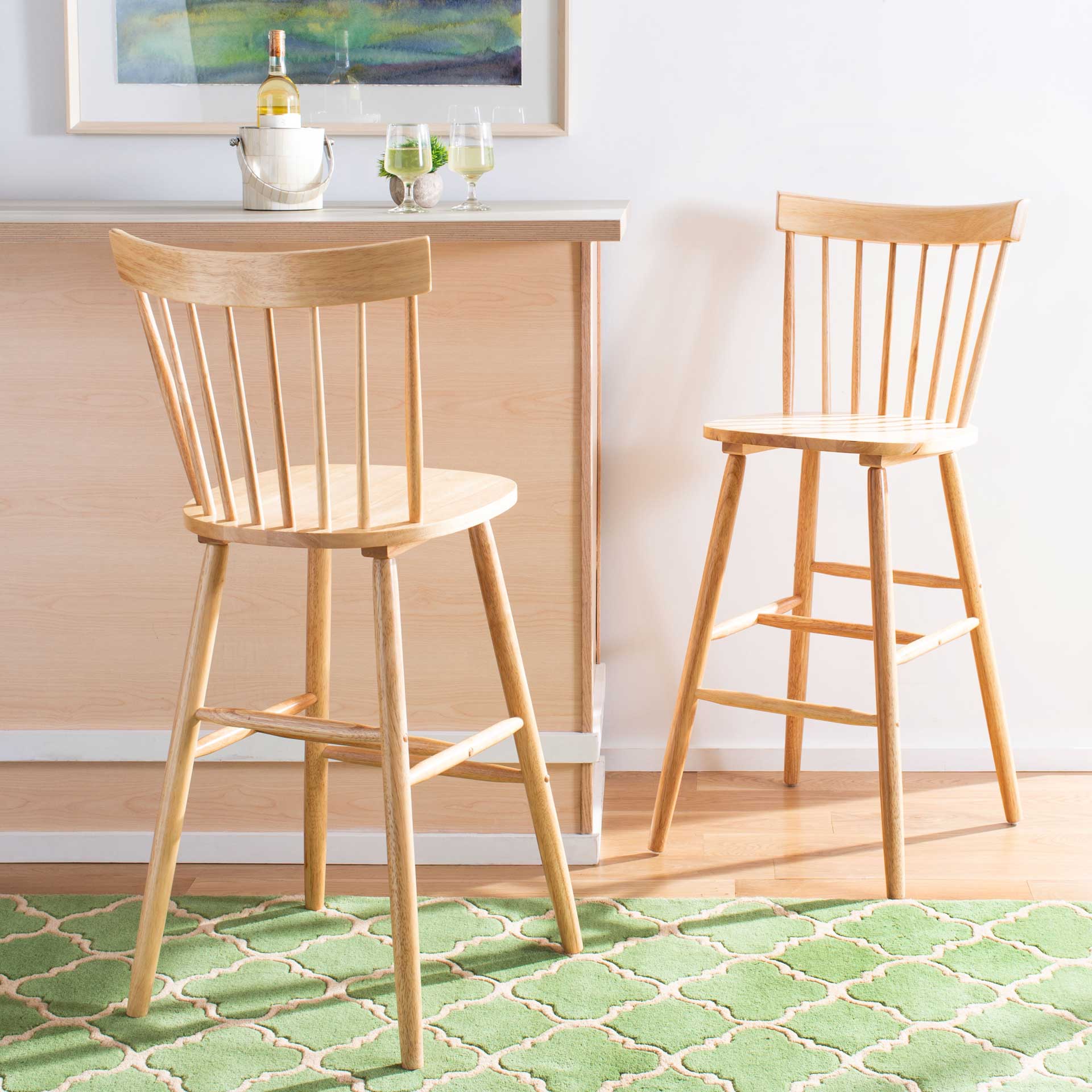 Prospect Bar Stool Natural (Set of 2) - Image 8