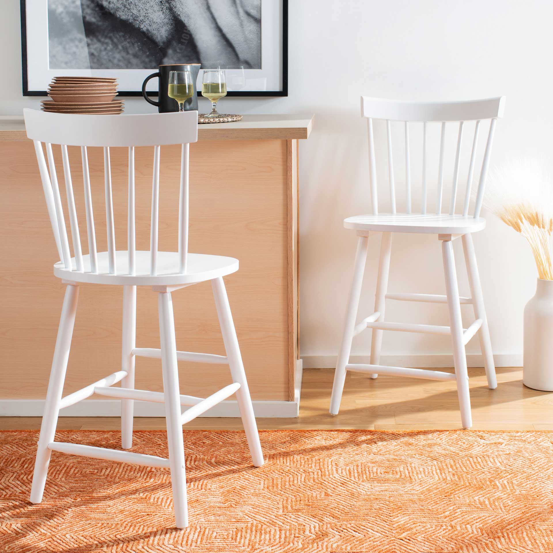 Prospect Bar Stool White (Set of 2) - Image 14
