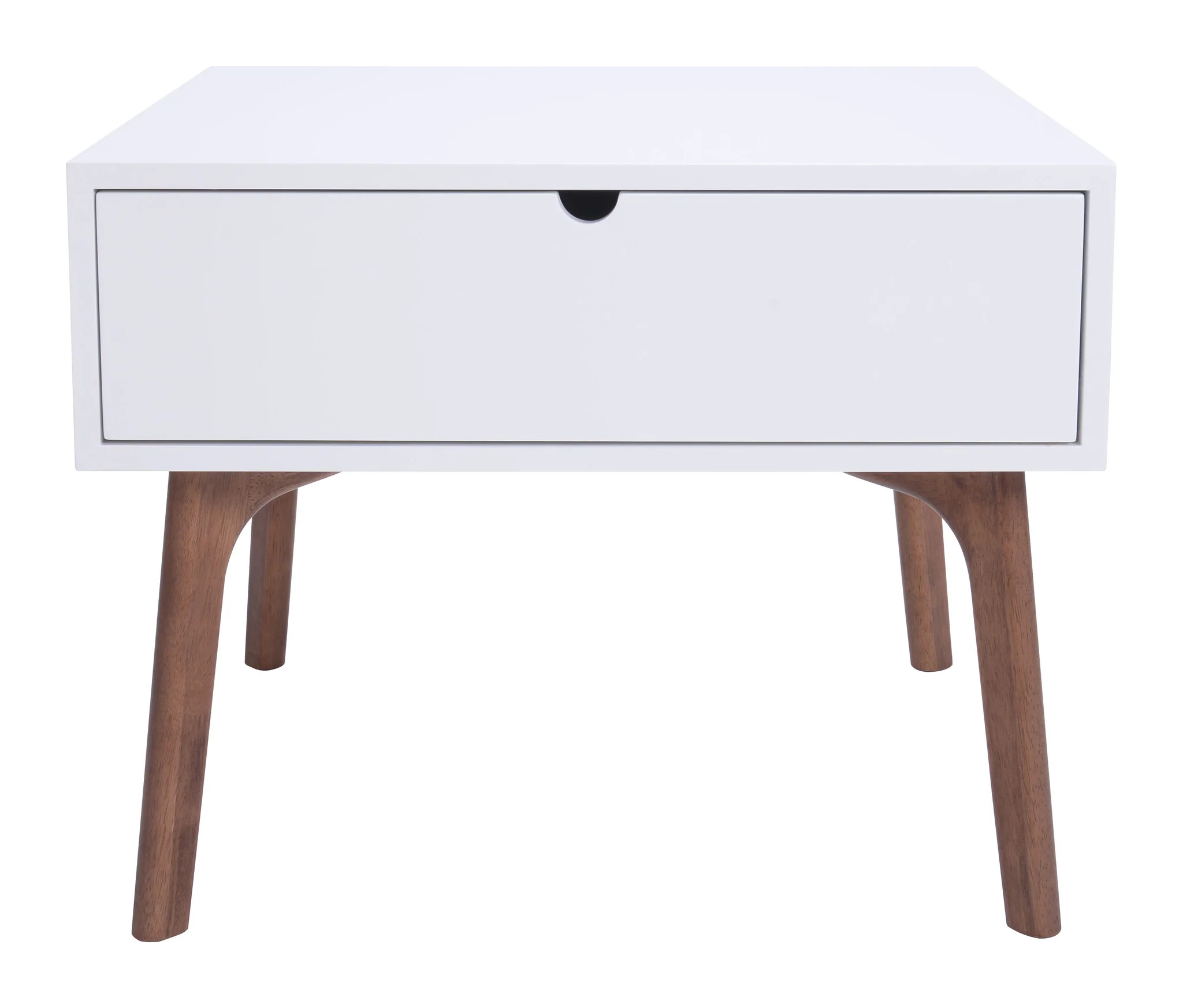Proto Side Table Walnut & White - Image 3