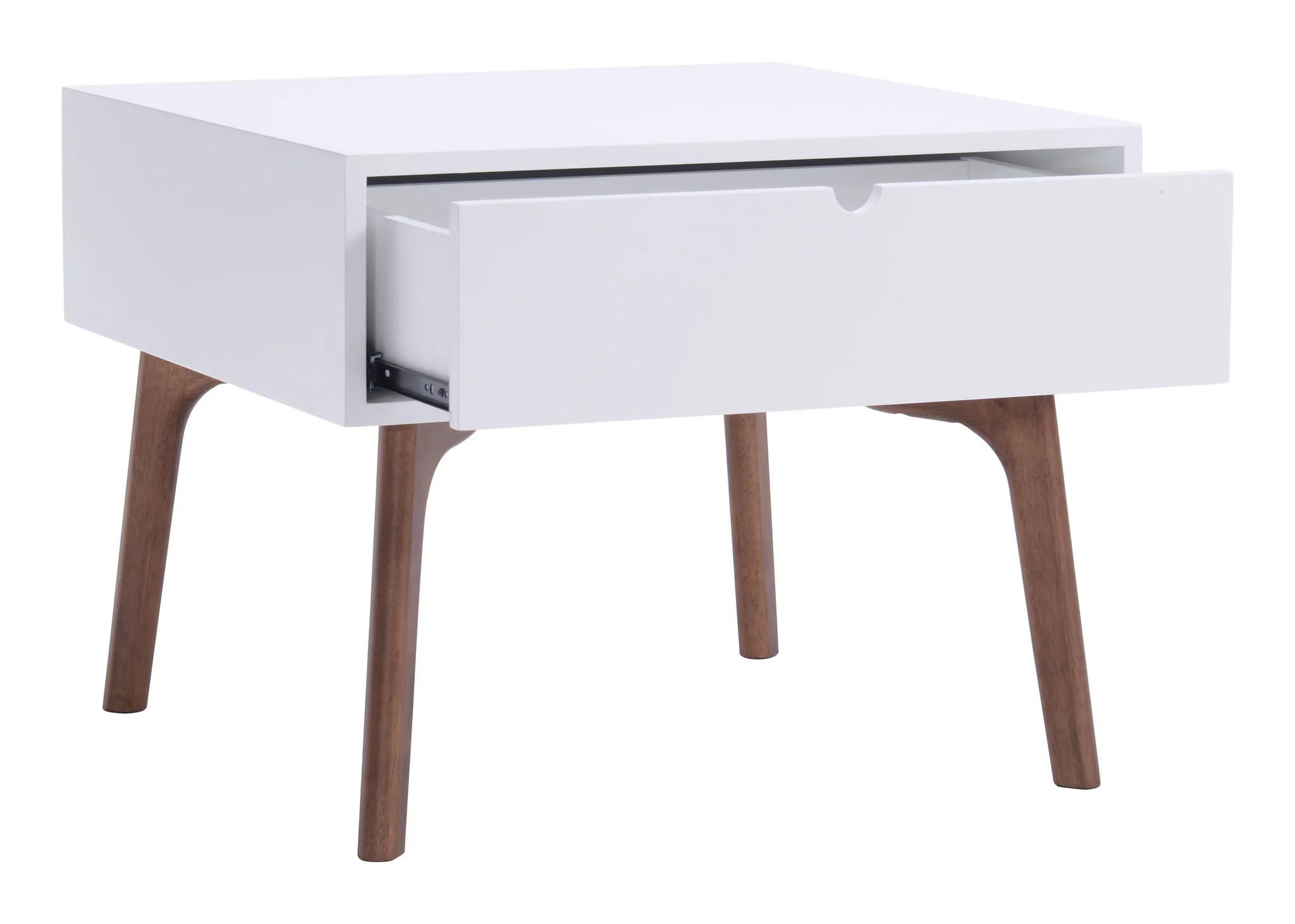 Proto Side Table Walnut & White - Image 5