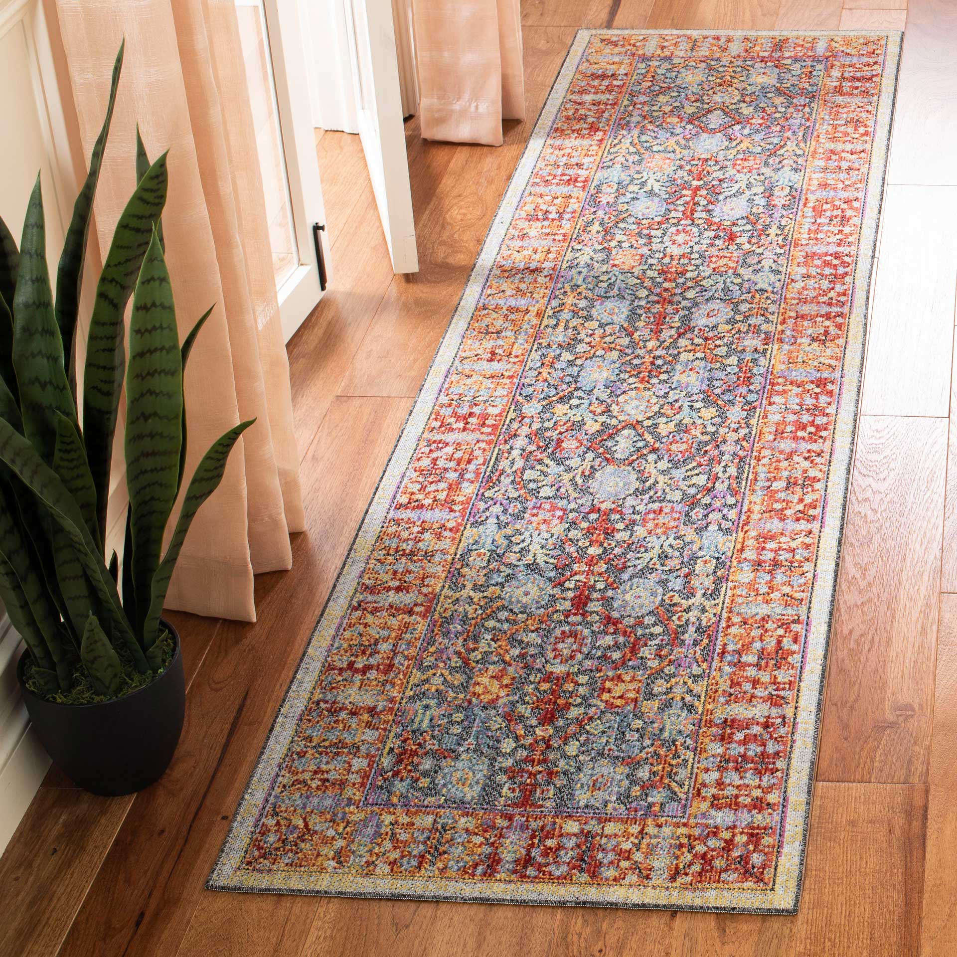 Provance Red/Black Runner Rug - Image 2