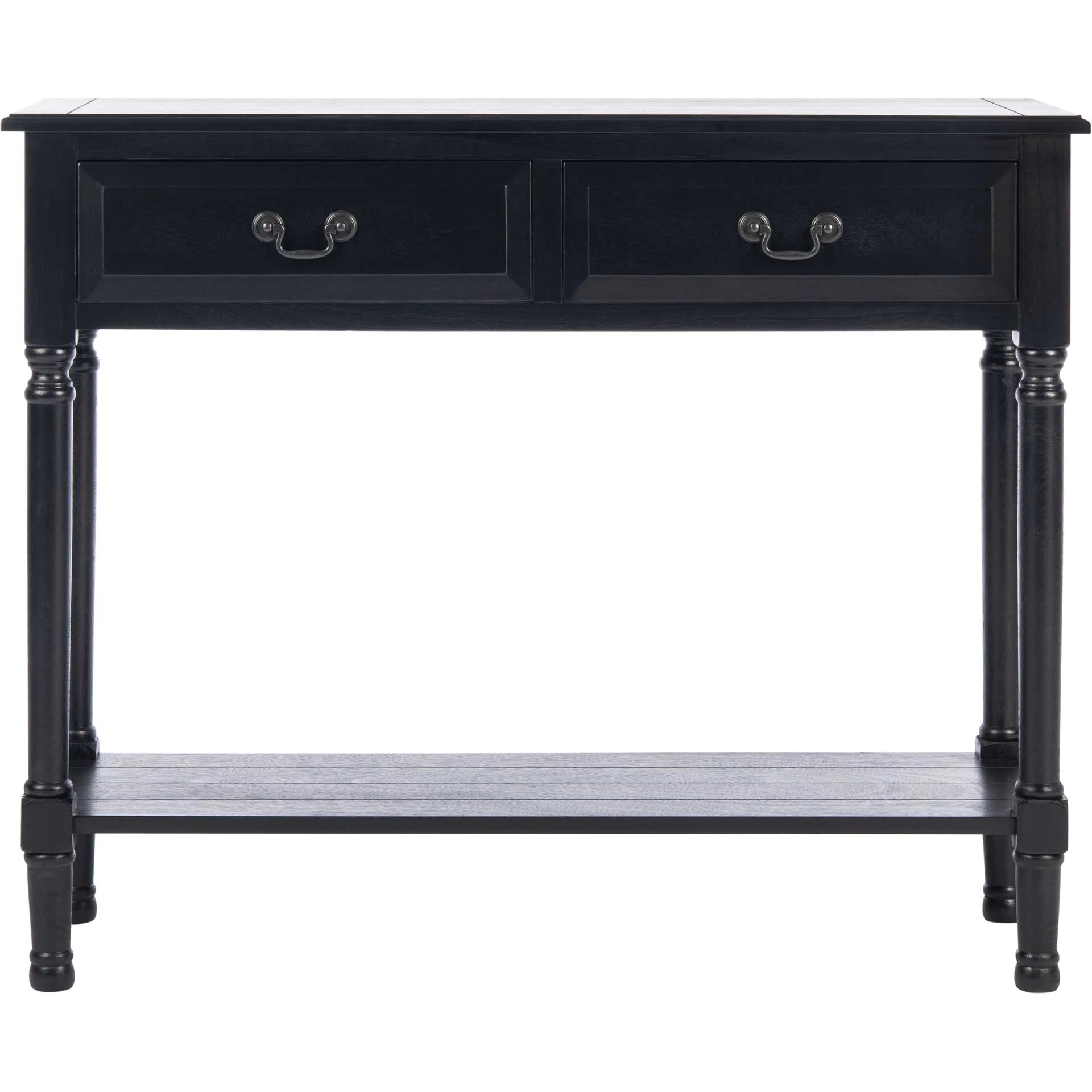 Providence 2 Drawer Console Table Black - Image 2