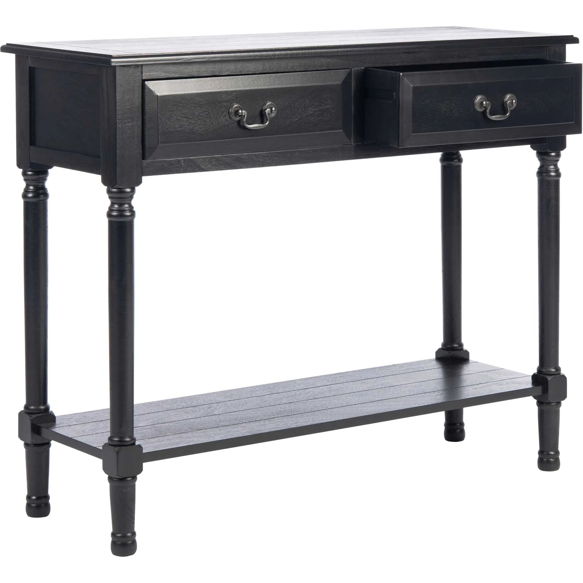Providence 2 Drawer Console Table Black - Image 5