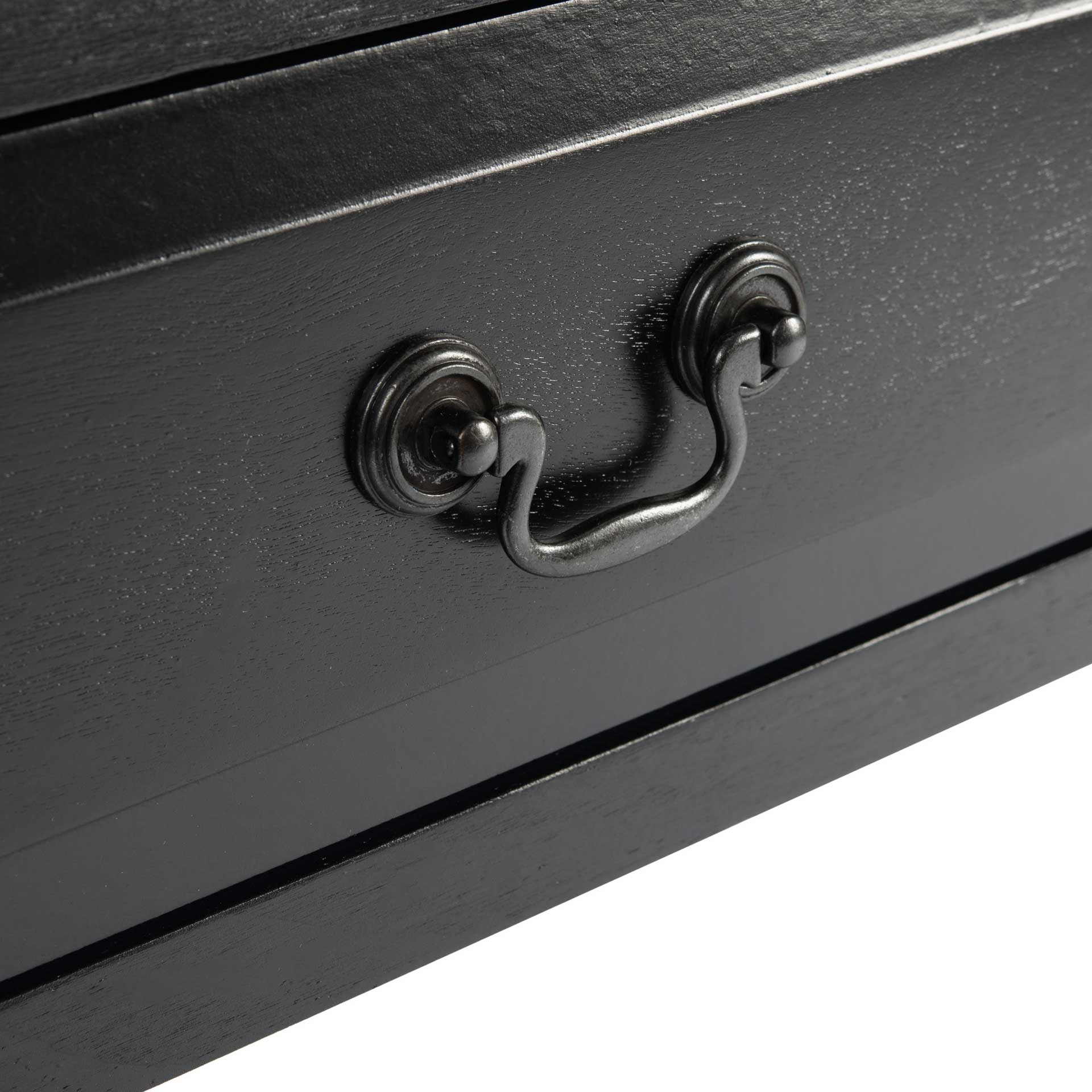 Providence 2 Drawer Console Table Black - Image 7