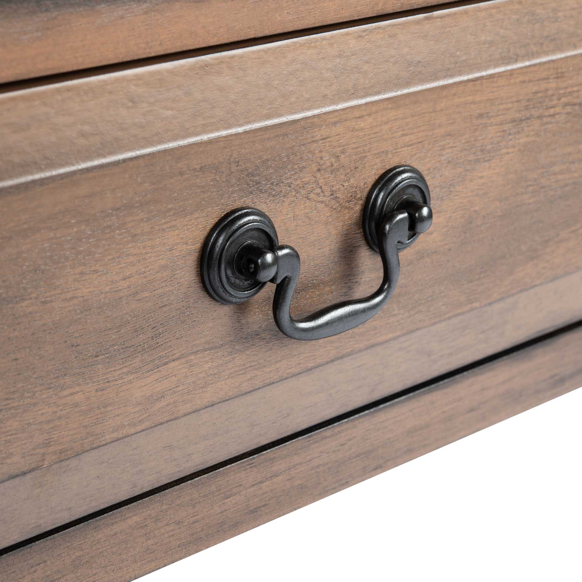 Providence 2 Drawer Console Table Brown - Image 7