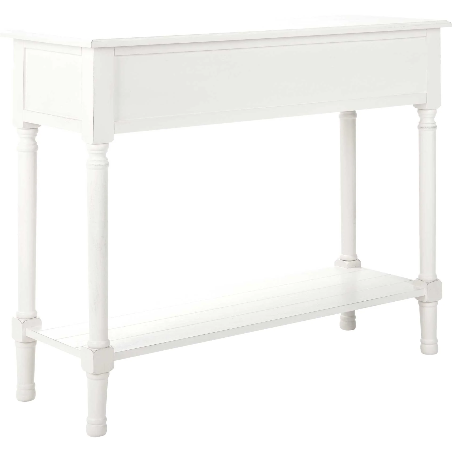 Providence 2 Drawer Console Table Distressed White - Image 4