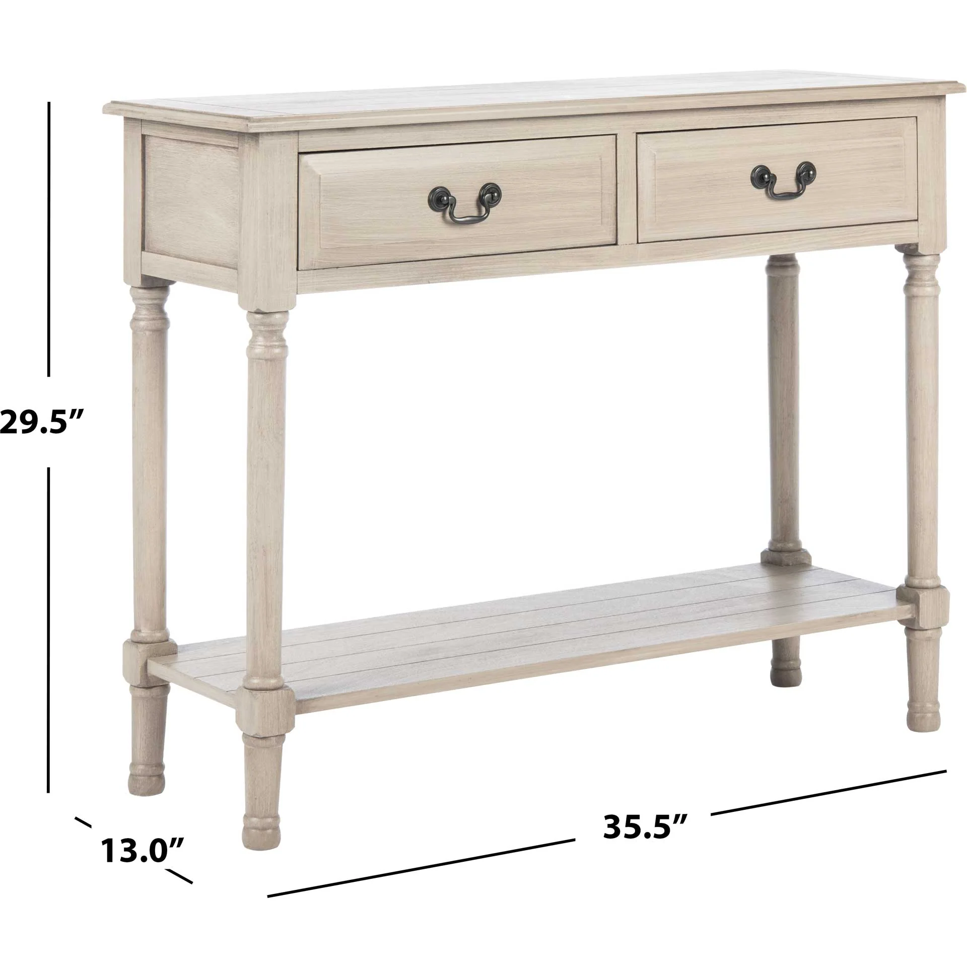 Providence 2 Drawer Console Table Greige - Image 10