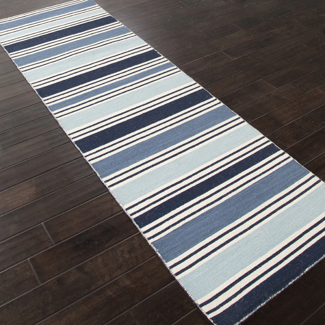 Pura Vida Salada Vanilla Ice/Dark Denim Runner Rug - Image 2