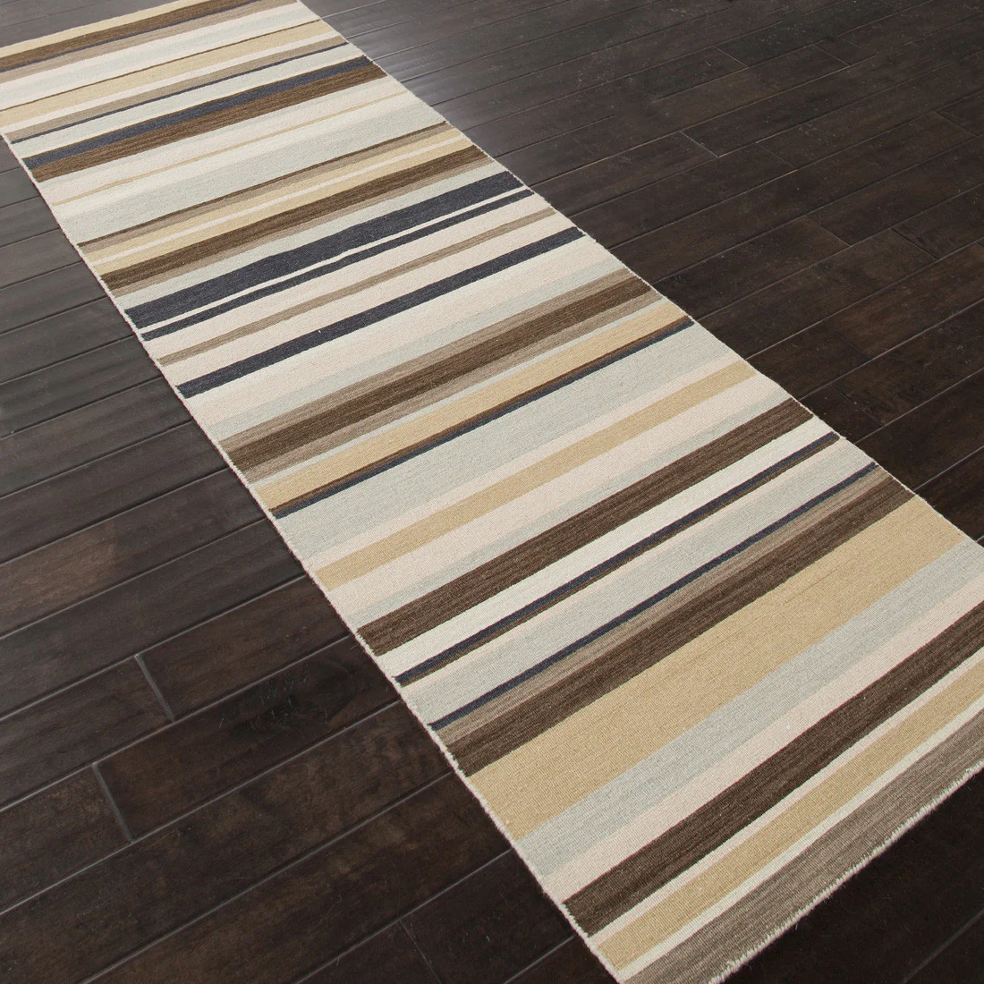 Pura Vida Tamarindo Ice Blue/Dark Ivory Runner Rug - Image 2