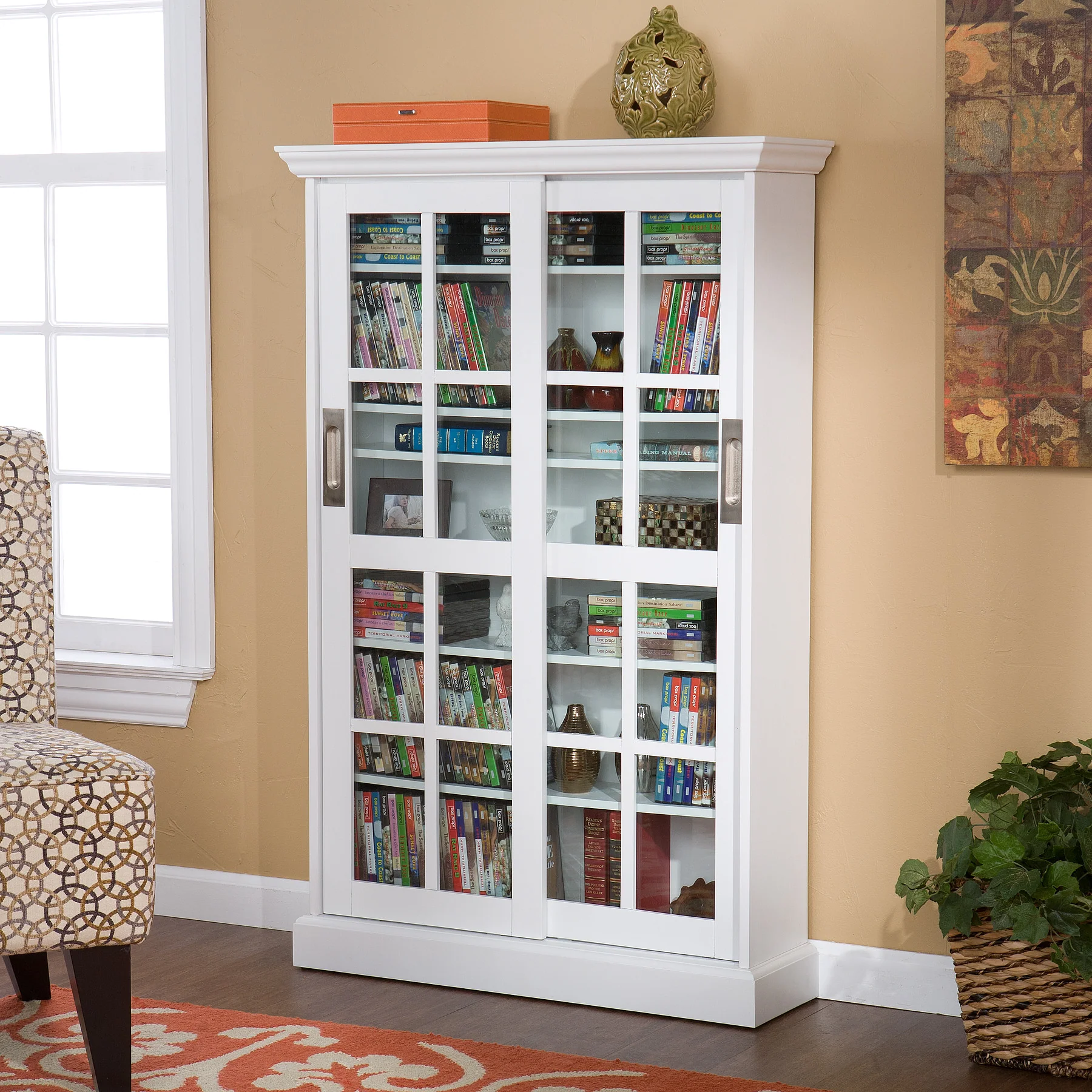 Pure Sliding Door Cabinet White - Image 2