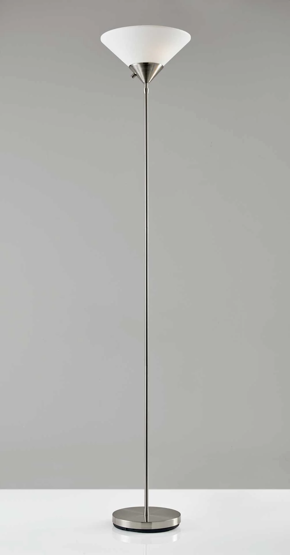 Puteaux Torchiere Brushed Steel - Image 2