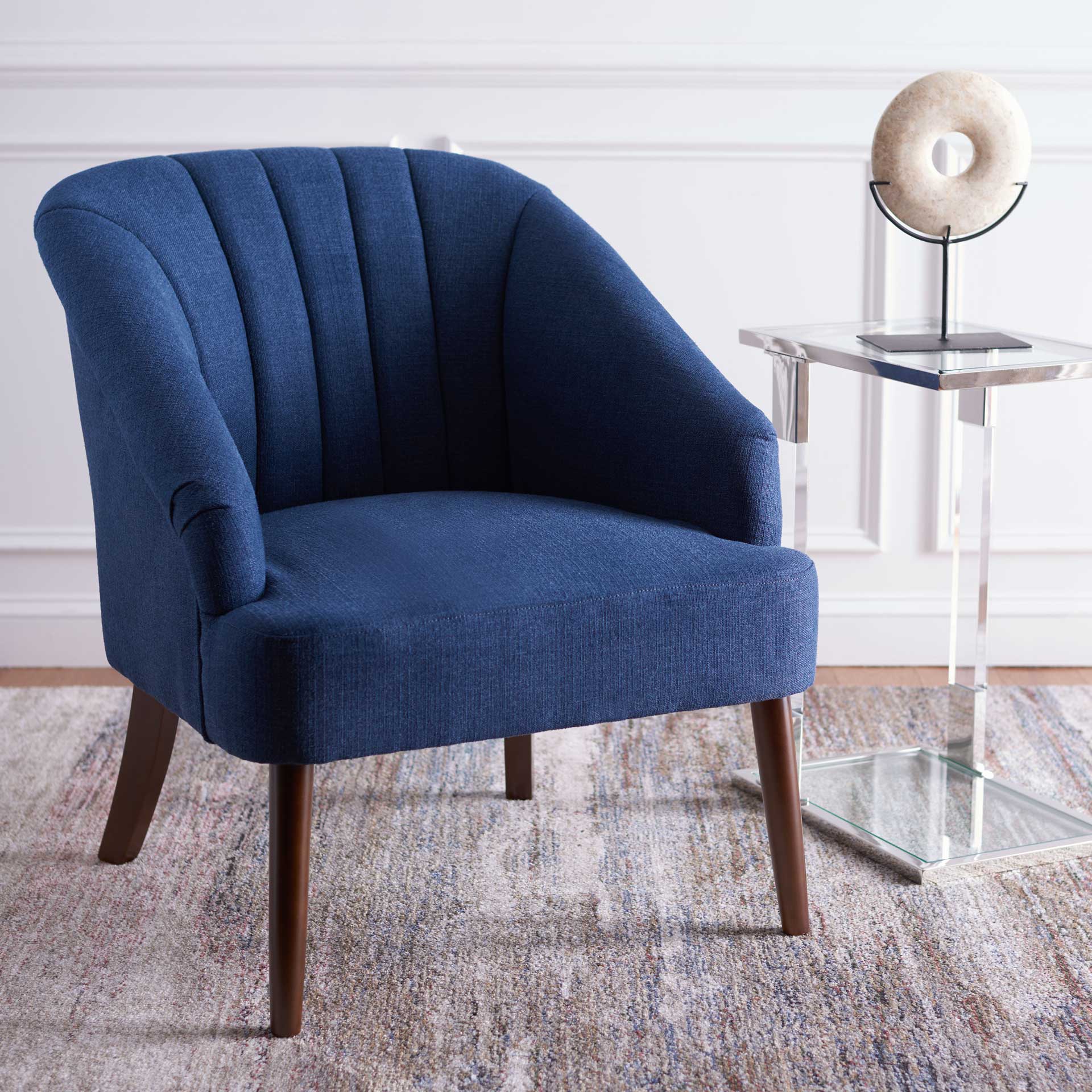 Quacey Accent Chair Navy - Image 4