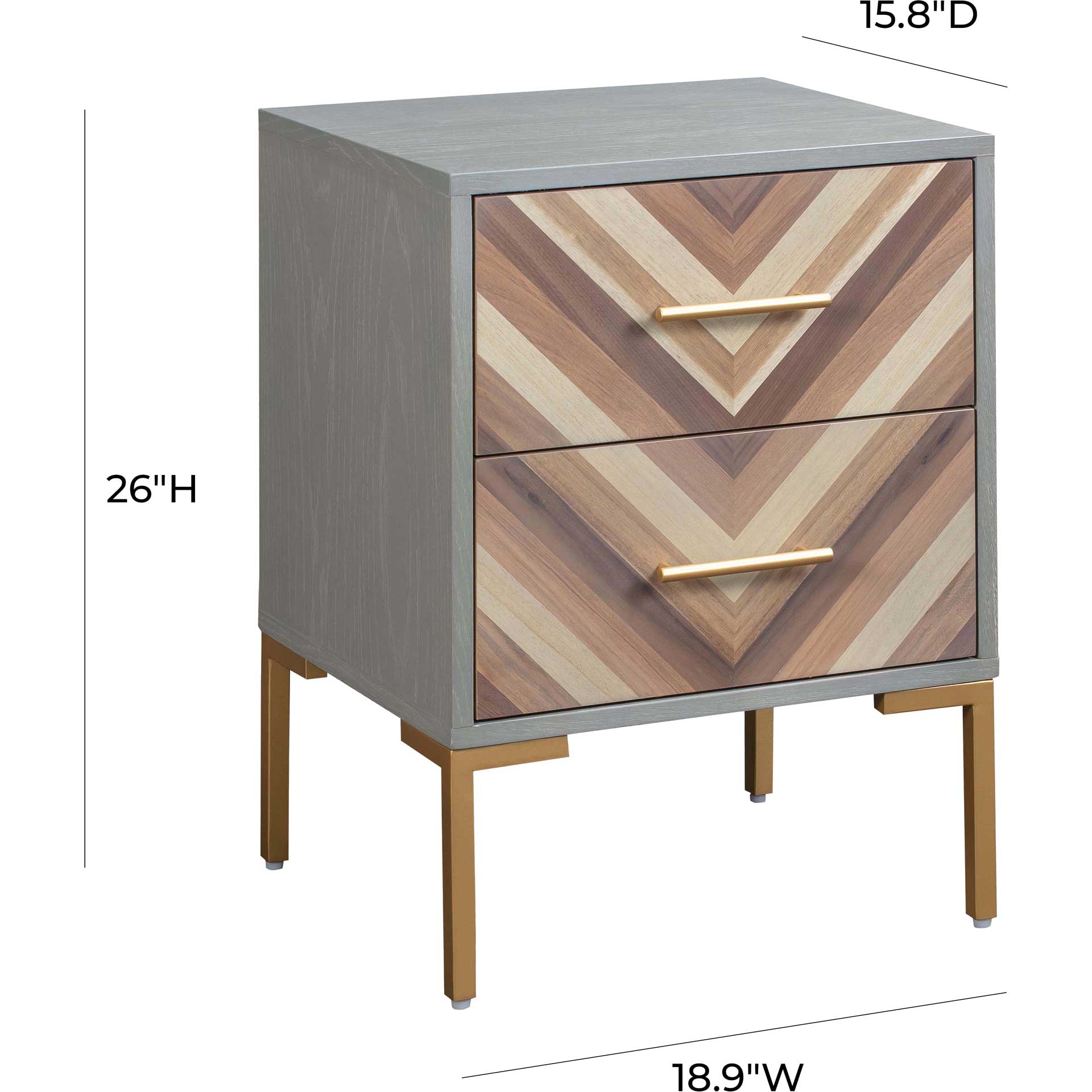 Quiana Side Table Gray - Image 10