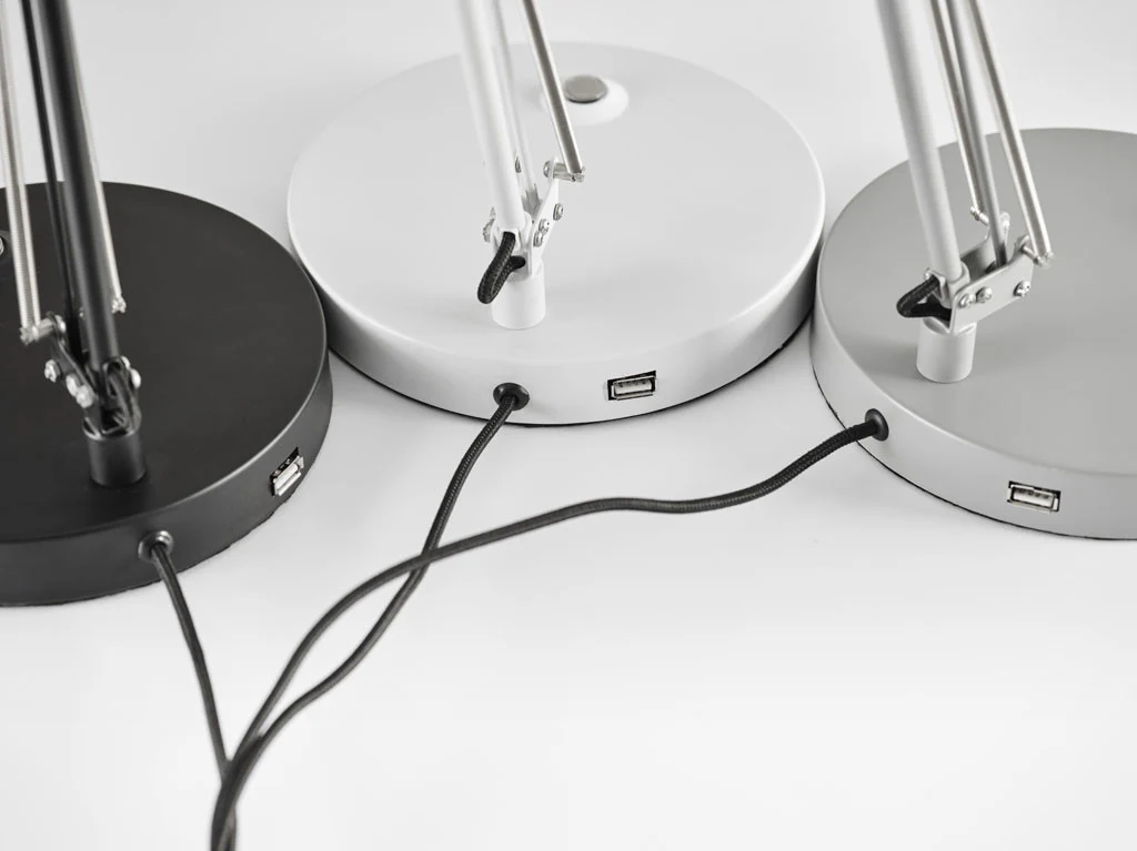 Quincy Desk Lamp Gray - Image 4