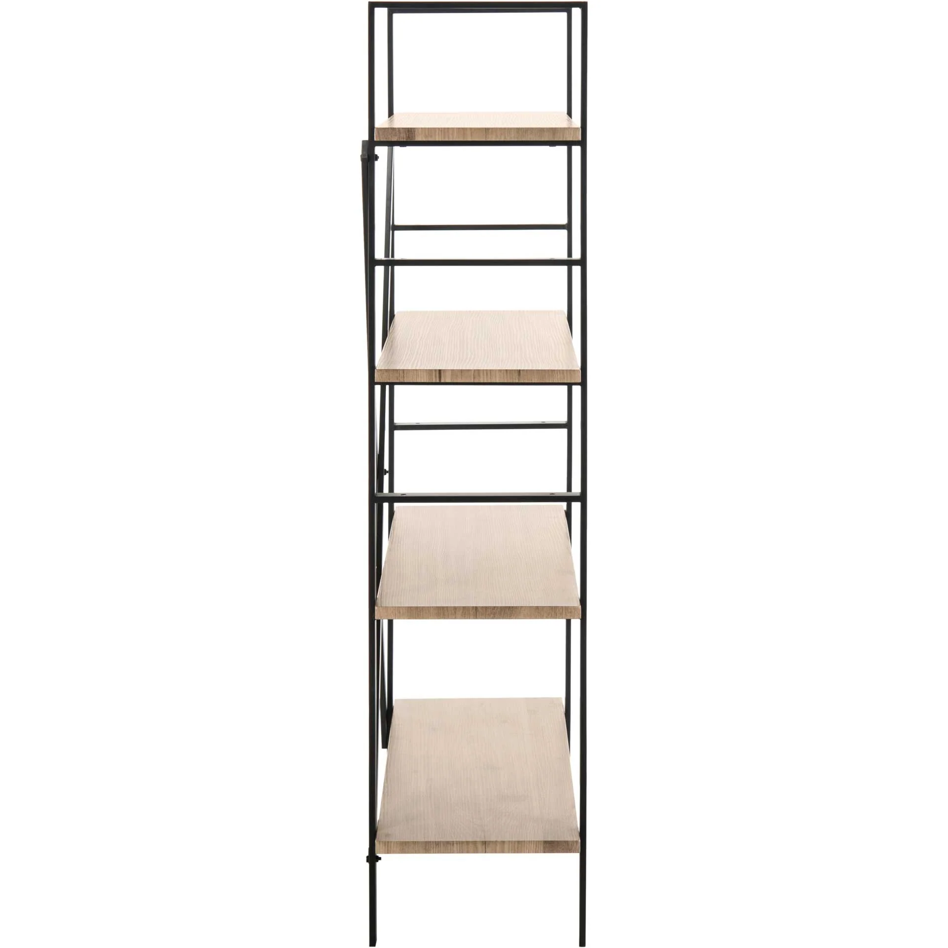 Rachel Retro 4 Tier Etagere Oak/Black - Image 3