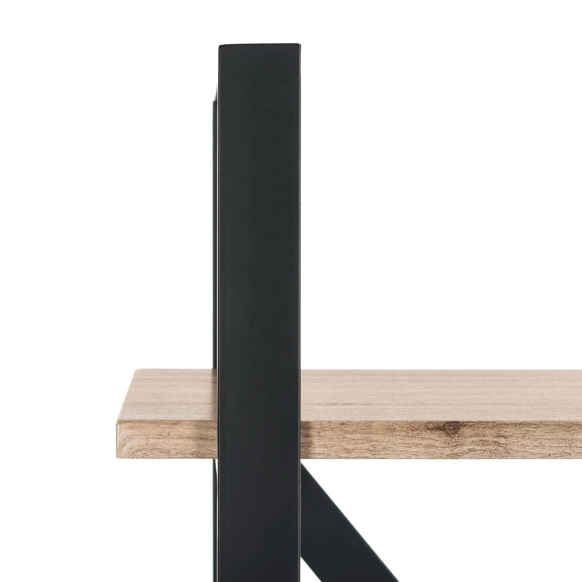 Rachel Retro 4 Tier Etagere Oak/Black - Image 6