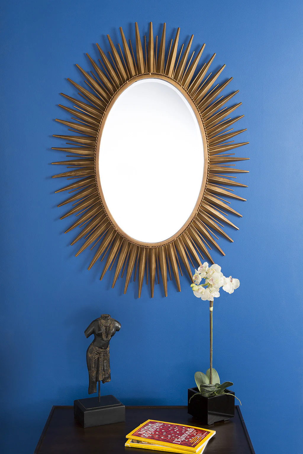 Radiance Antiqued Goldtone Wall Mirror - Image 3