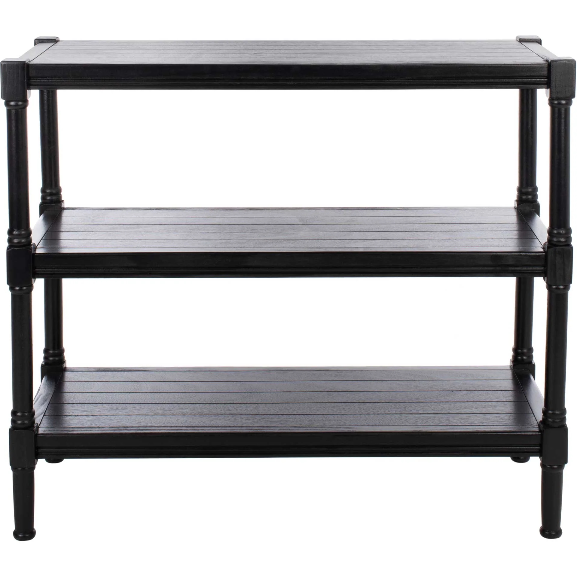 Radlin 3 Shelf Console Table Black - Image 2