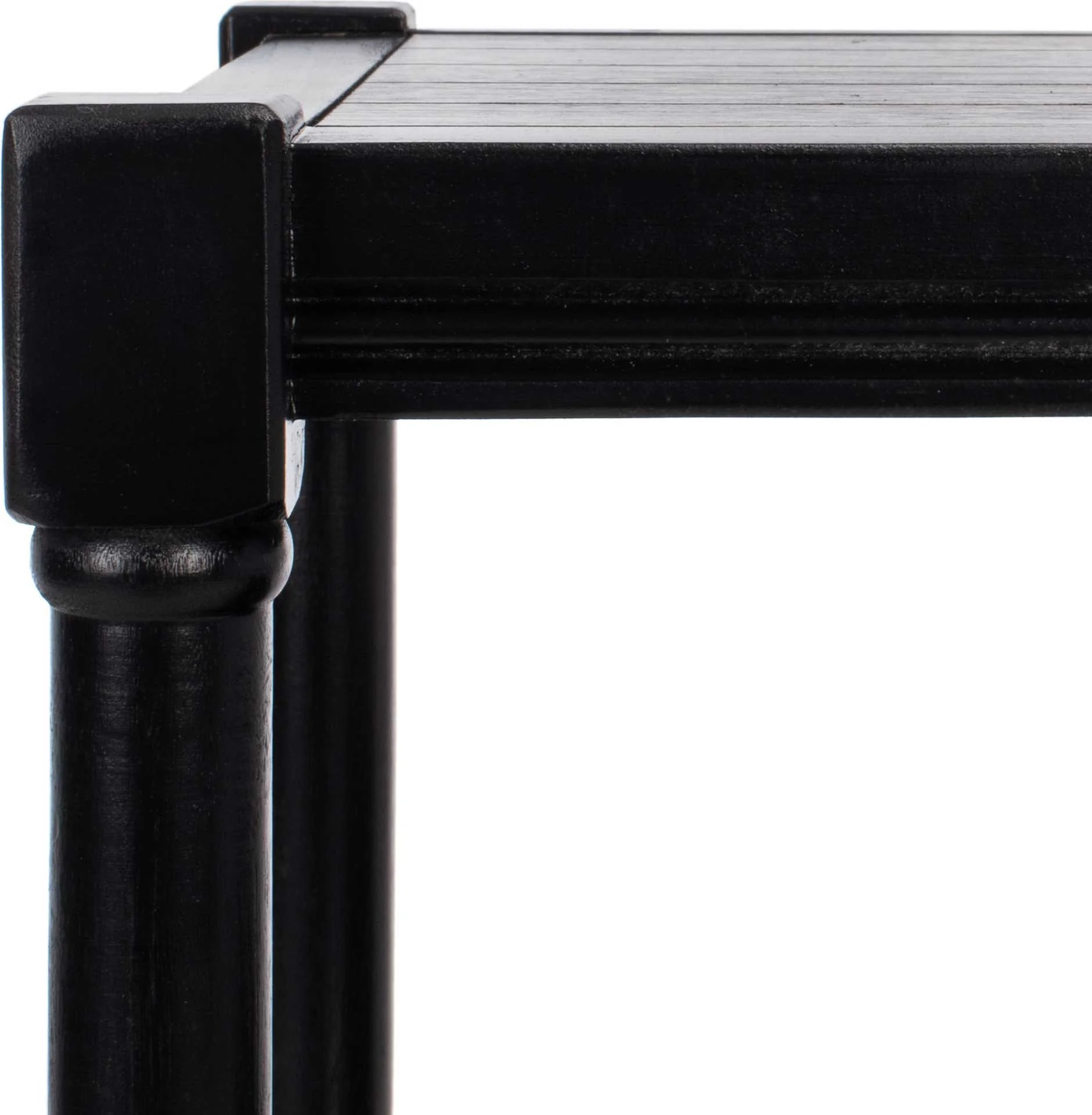 Radlin 3 Shelf Console Table Black - Image 3