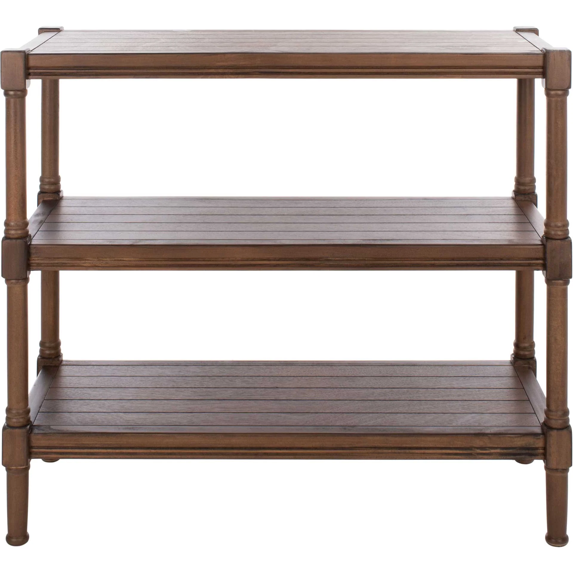 Radlin 3 Shelf Console Table Brown - Image 2