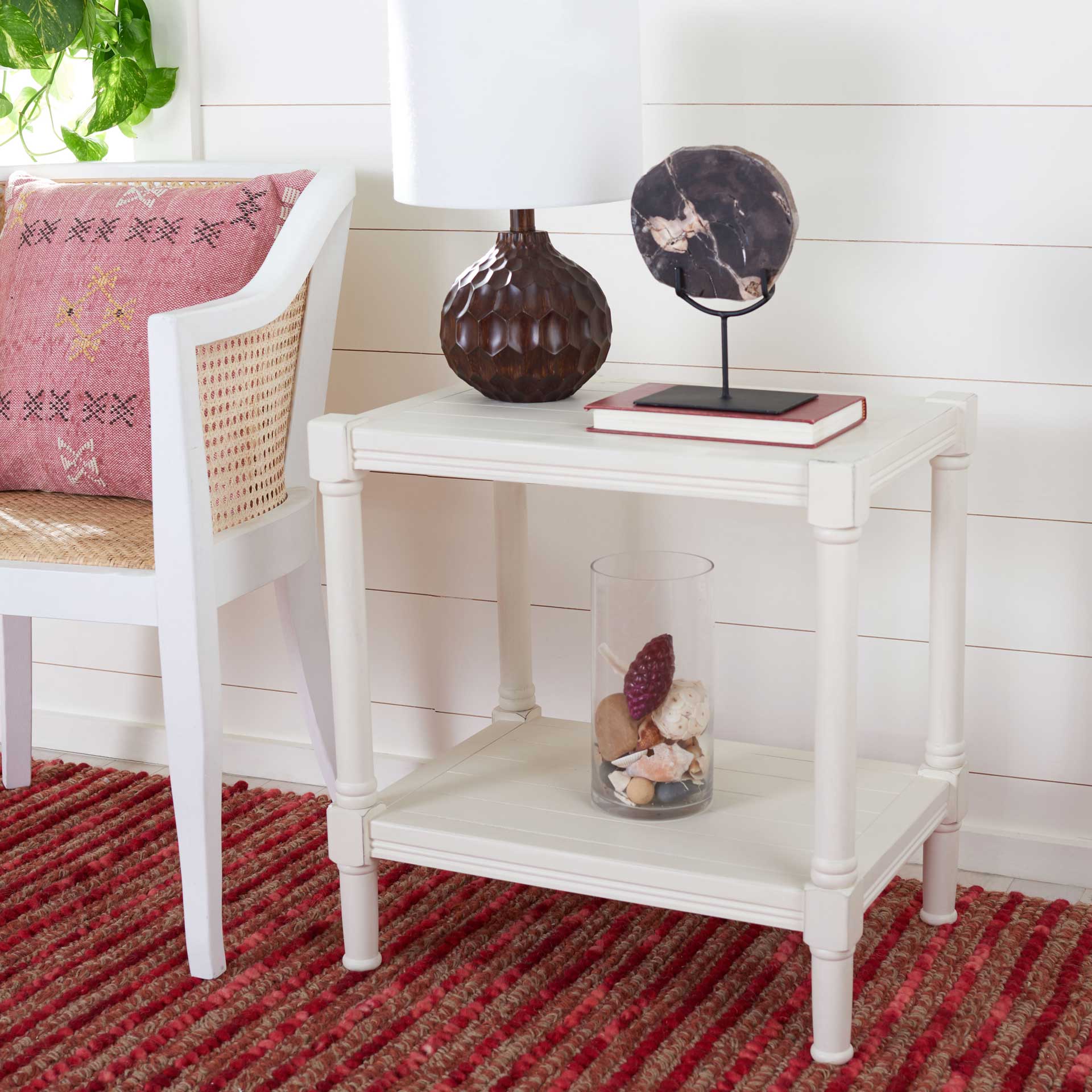 Radlin Rectangle Accent Table Distressed White - Image 5