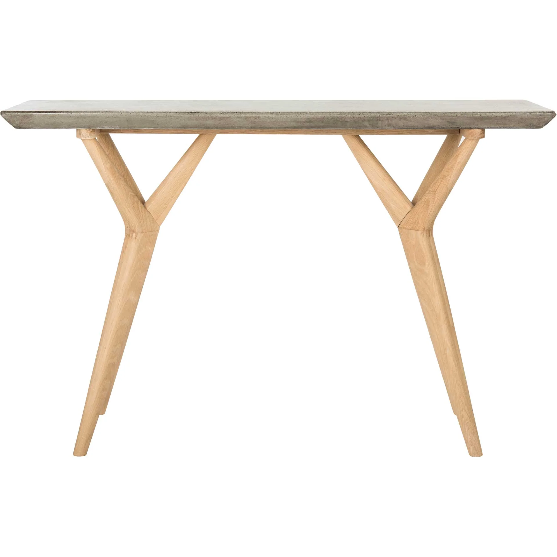 Rafin Modern Concrete Console Dark Gray - Image 2