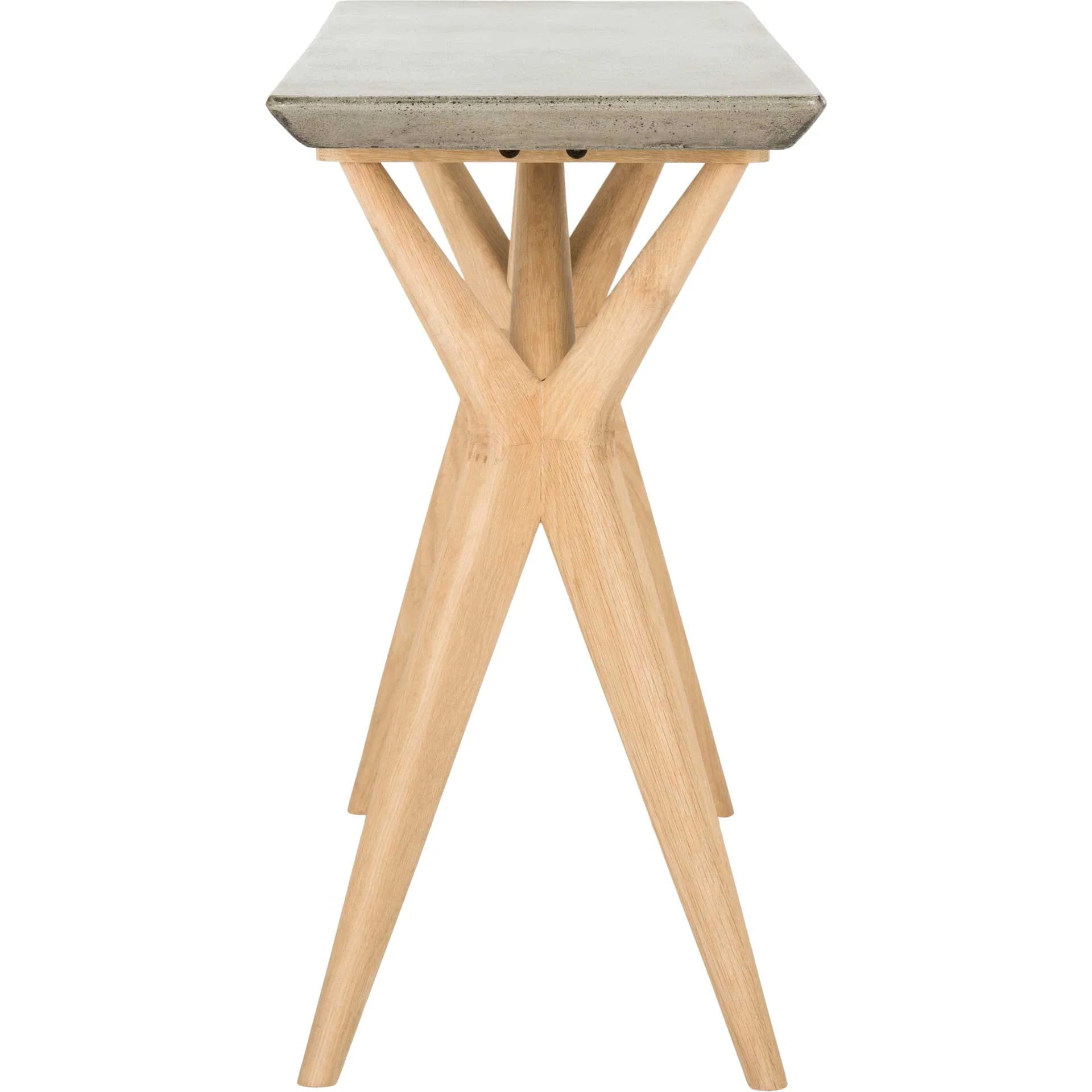 Rafin Modern Concrete Console Dark Gray - Image 3