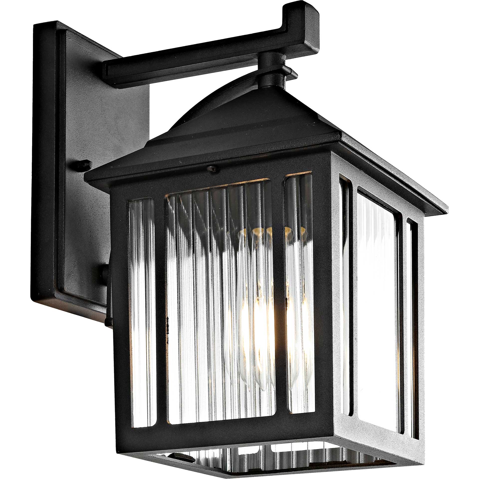 Raiden Outdoor Wall Lantern Black - Image 2