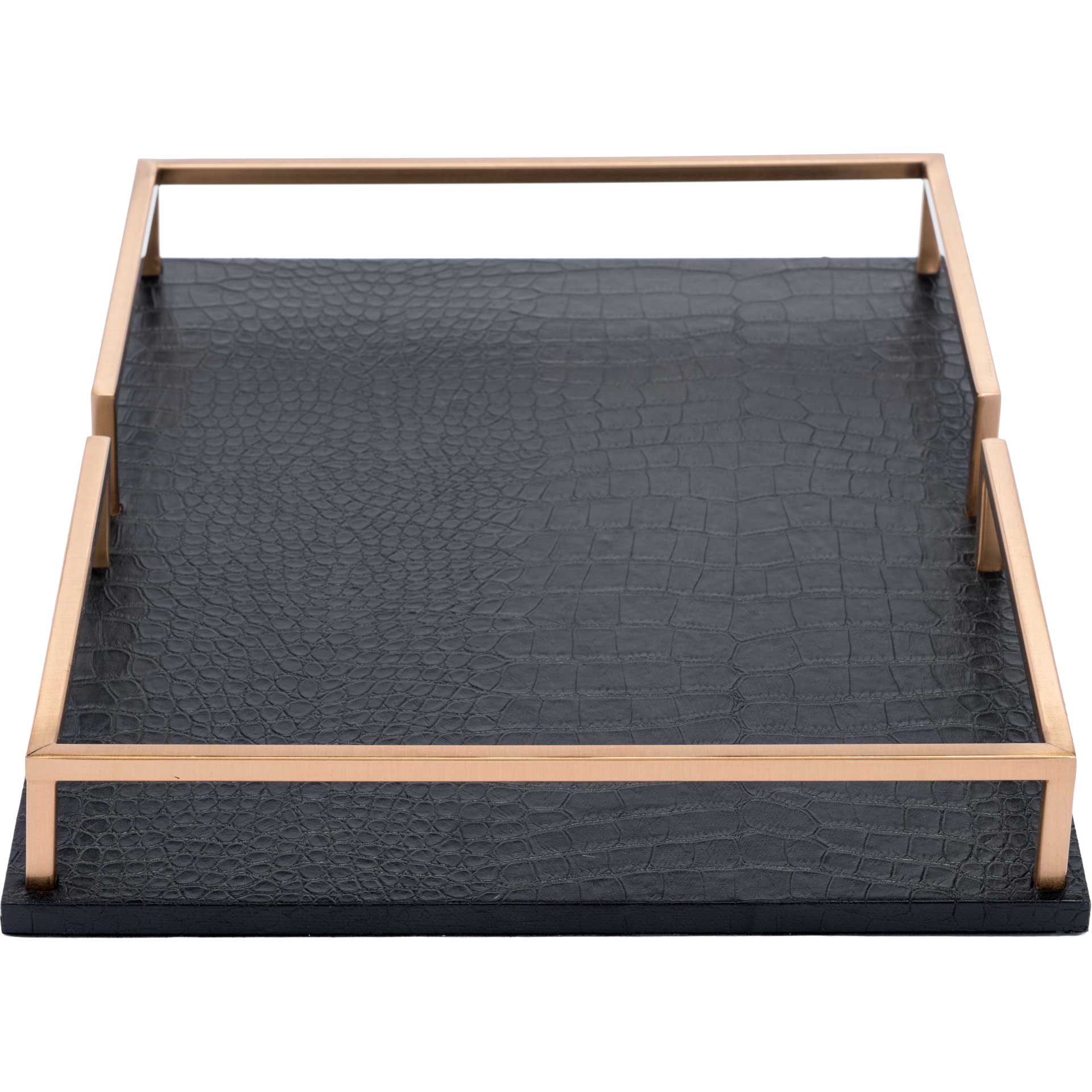 Rail Square Tray Black - Image 2