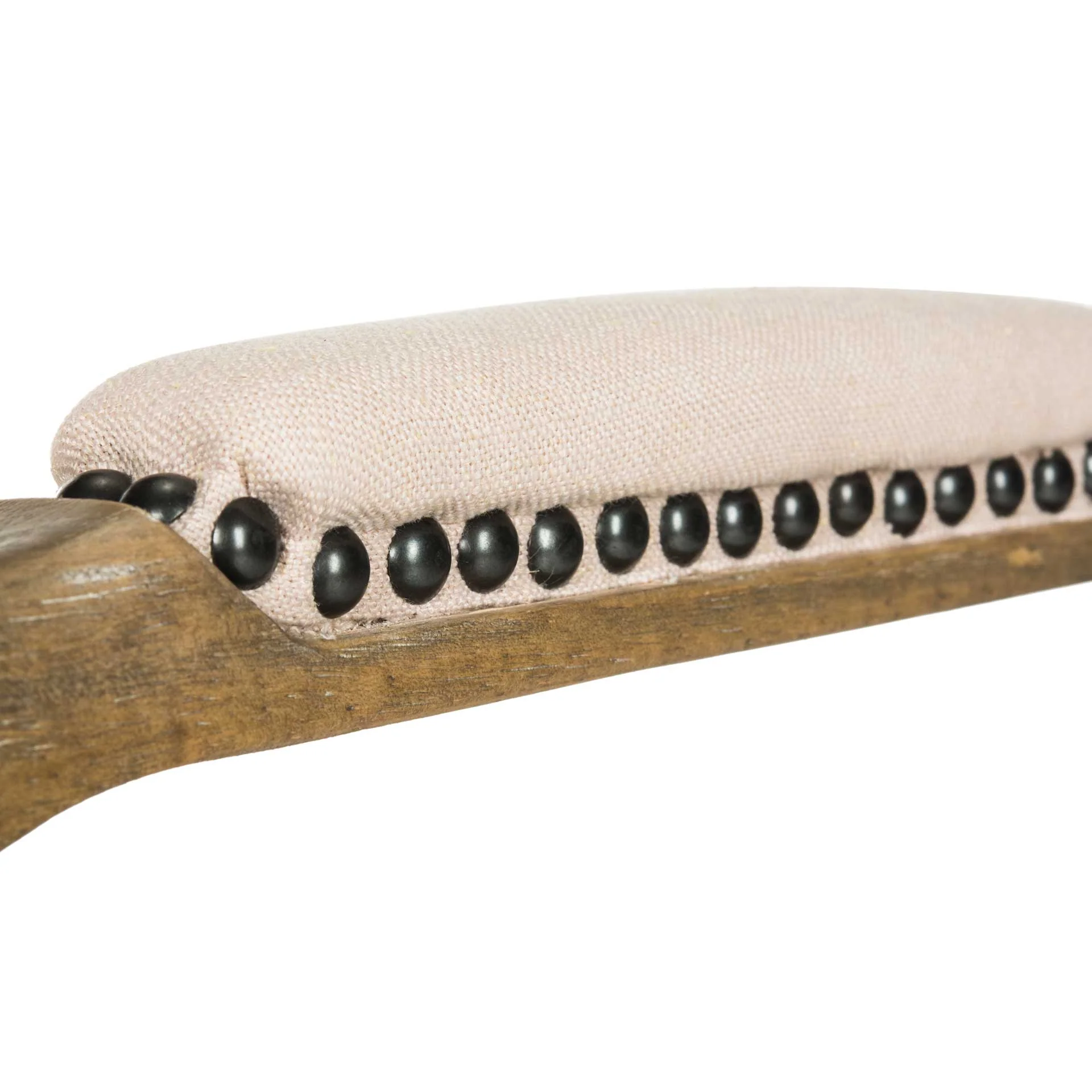 Raja Linen Rustic Oak Bench Beige/Rustic Oak - Image 6