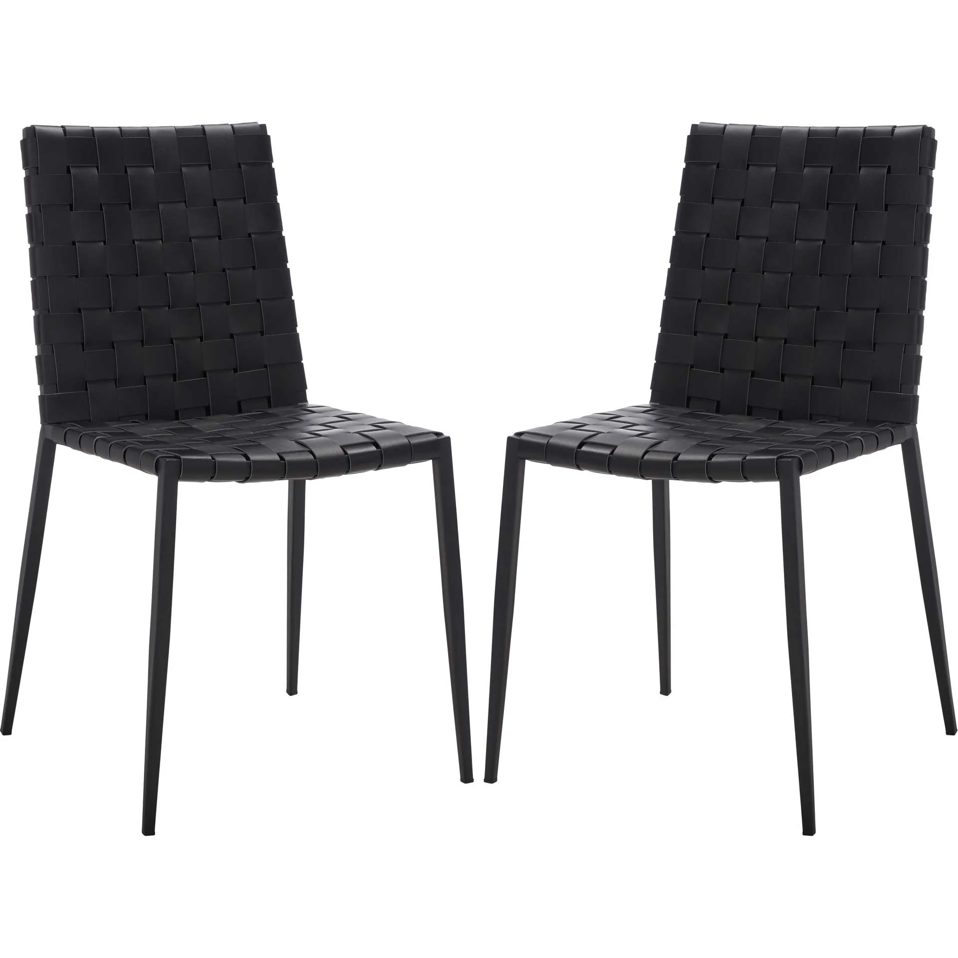 Ralen Woven Dining Chair Black/Black (Set of 2) - Image 2
