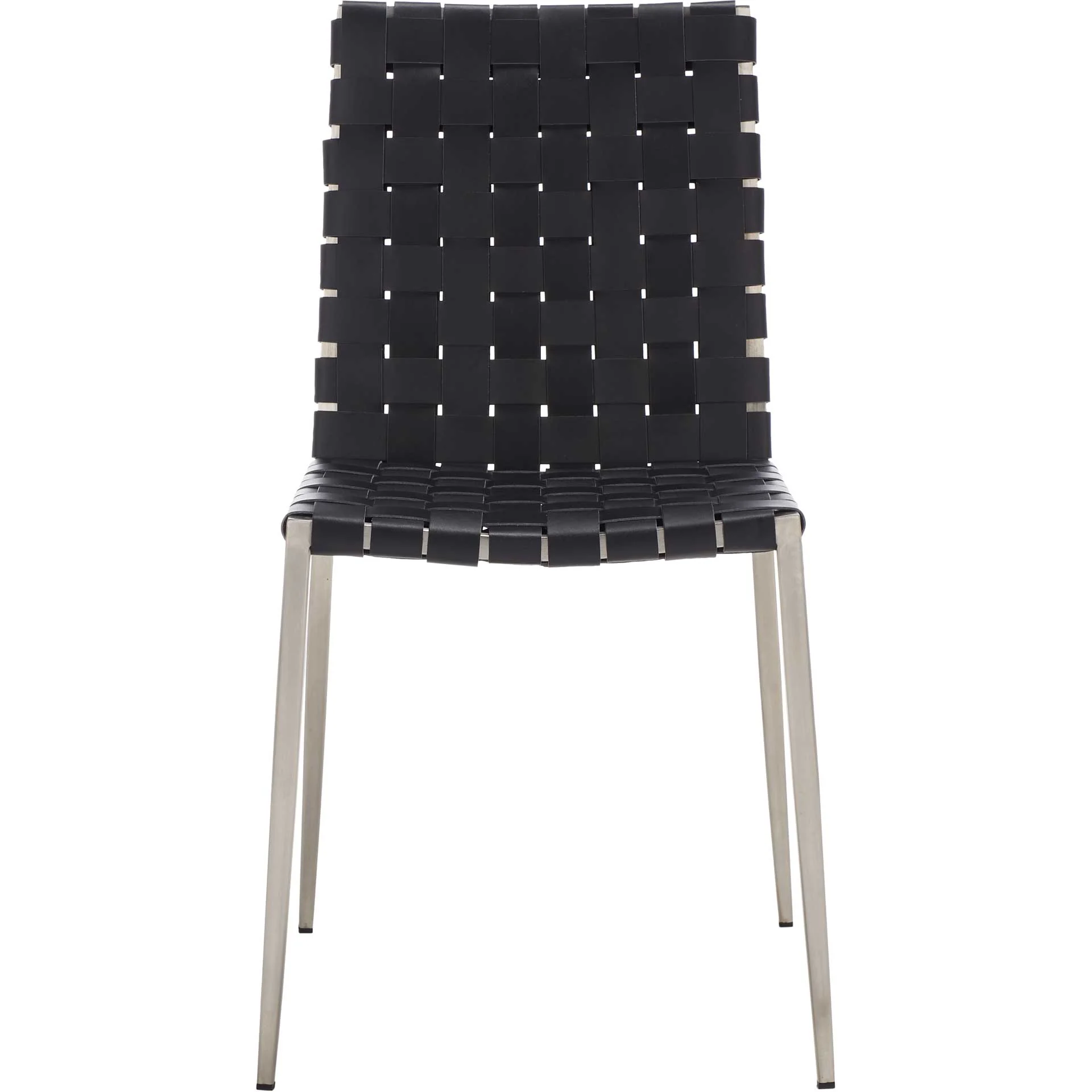 Ralen Woven Dining Chair Black/Silver (Set of 2) - Image 3
