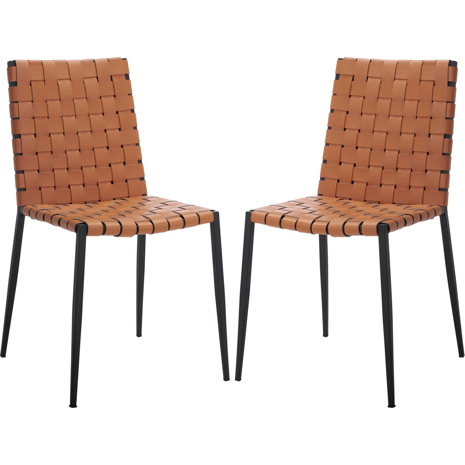 Ralen Woven Dining Chair Natural/Black (Set of 2) - Image 2