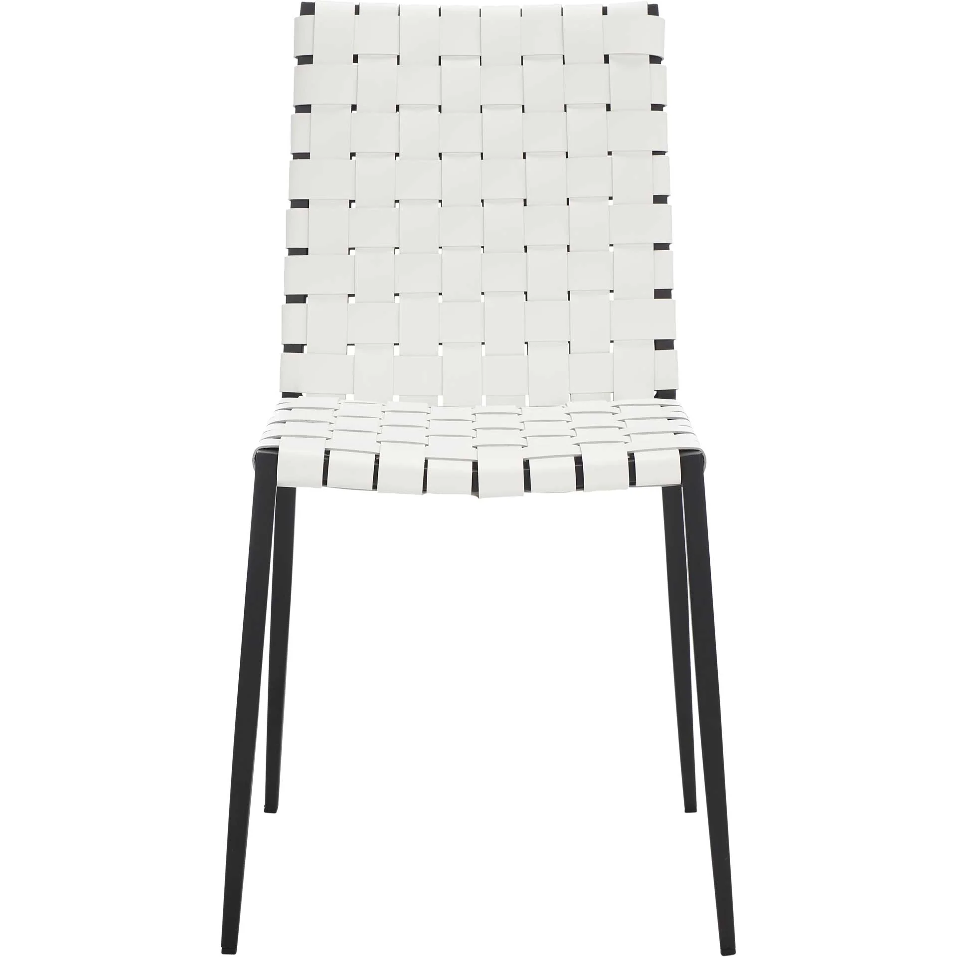 Ralen Woven Dining Chair White/Black (Set of 2) - Image 3